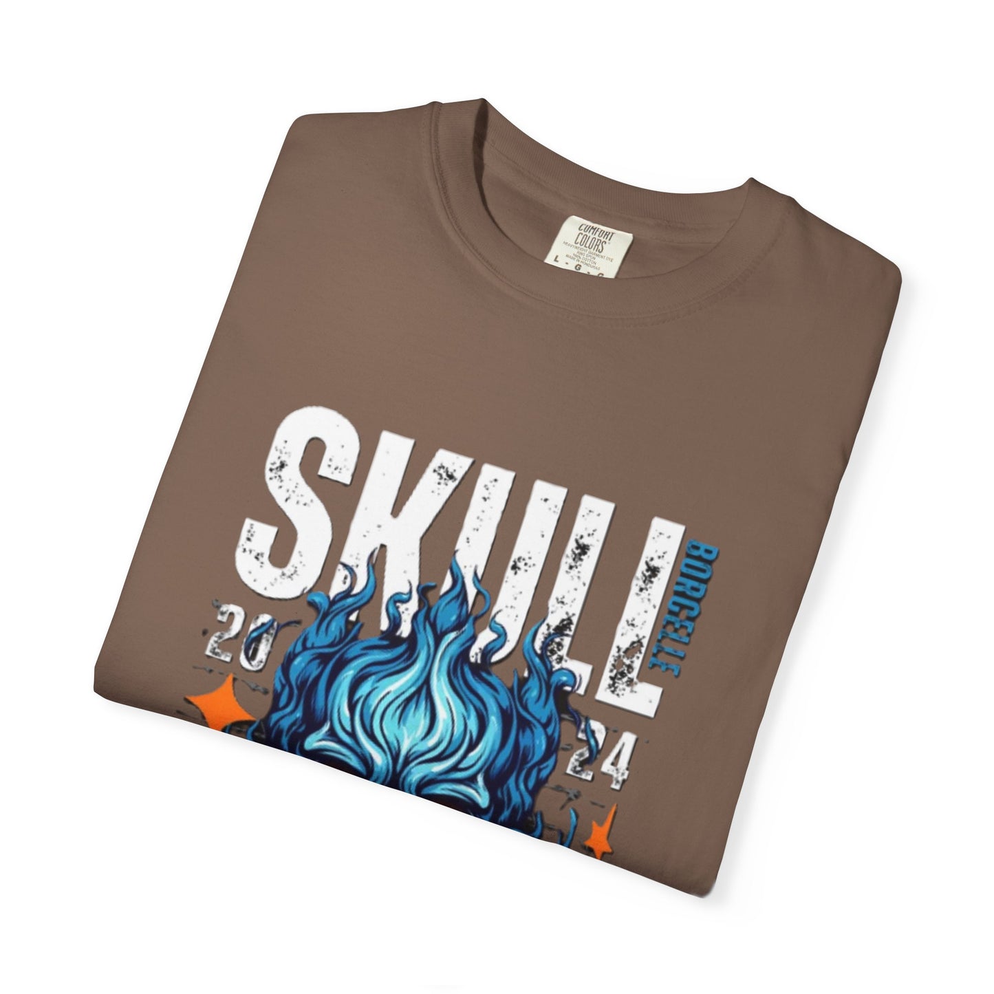 Skull Fire T-Shirt | Edgy Graphic Tee for Casual Wear, Perfect for Halloween, Music Festivals, Gift for Him/Her, Skull Lovers