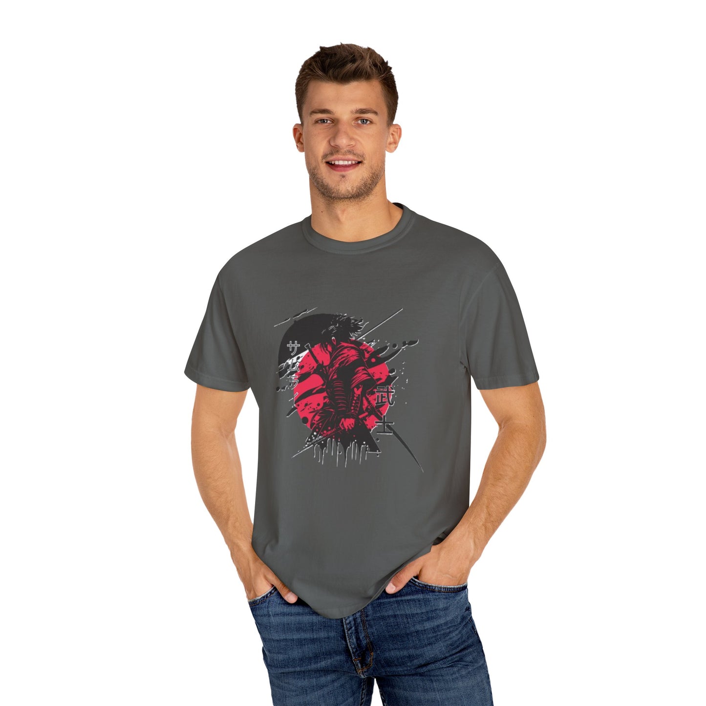 Garment-Dyed Graphic Tee, Artistic Casual Wear for Nature Lovers, Cool Summer Tee, Unique Gift for Art Enthusiasts, Streetwear