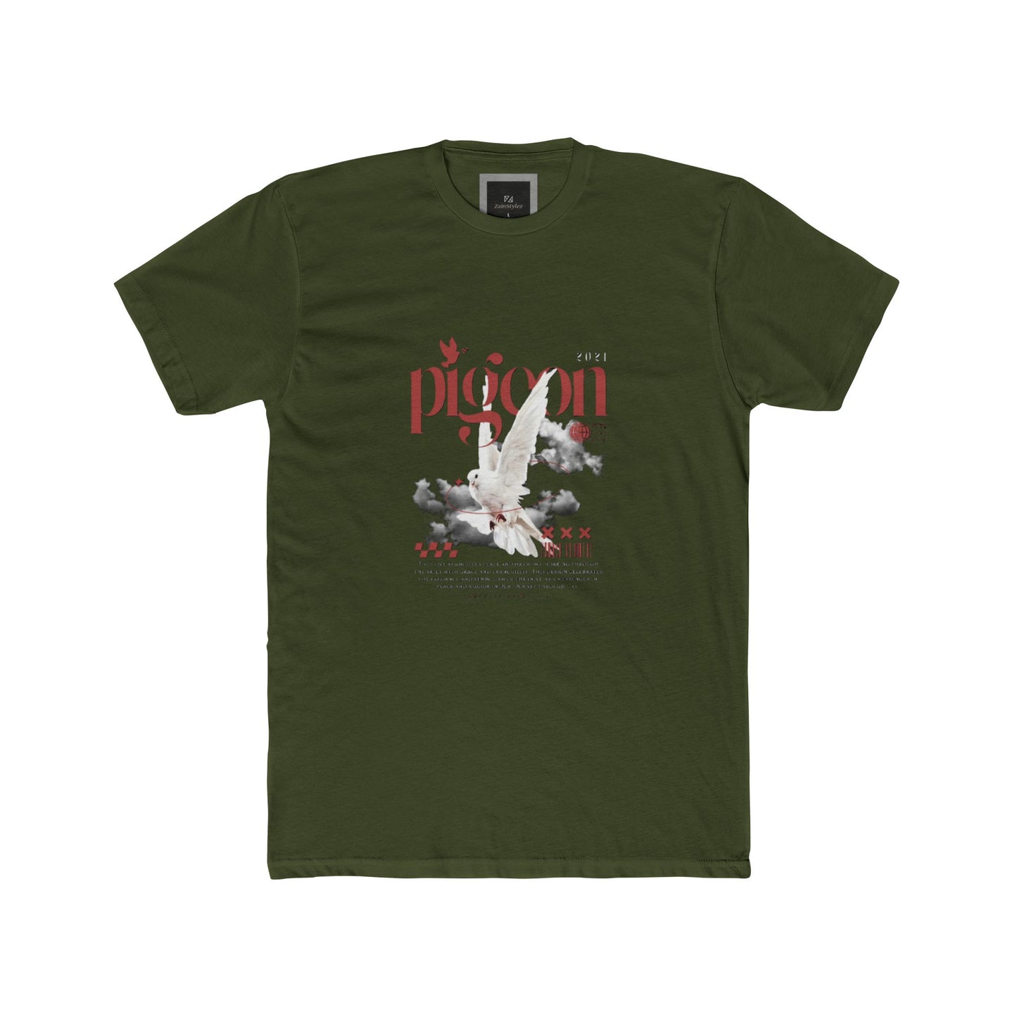 Cotton Tee - Pigeon Graphics Design