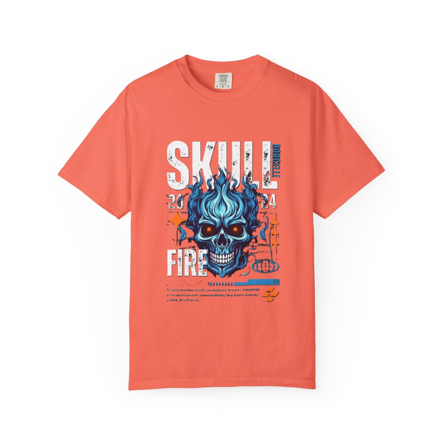 Skull Fire T-Shirt | Edgy Graphic Tee for Casual Wear, Perfect for Halloween, Music Festivals, Gift for Him/Her, Skull Lovers