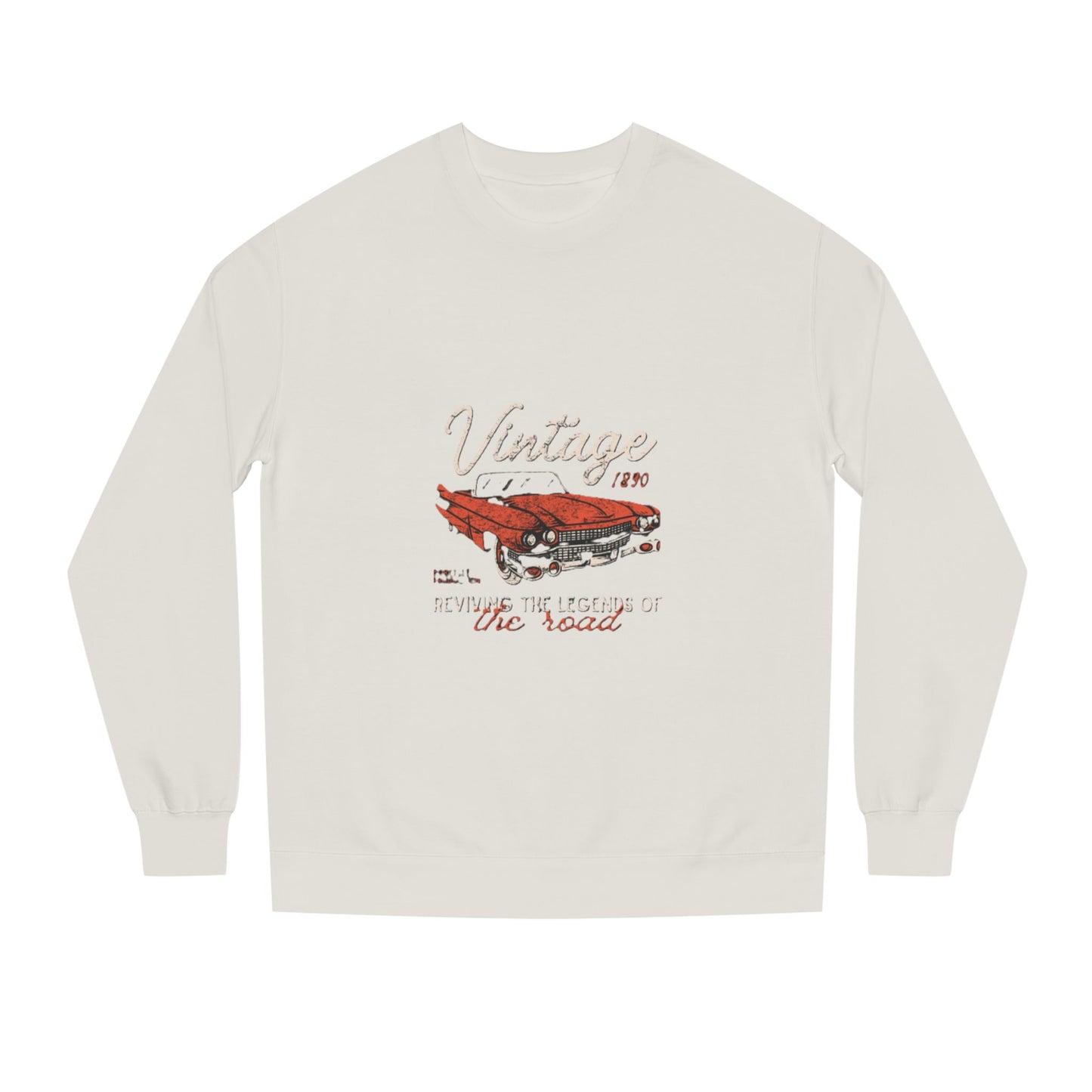 Vintage Car Crew Neck Sweatshirt - Retro Auto Design, Gift for Car Enthusiasts, Classic Car Lover, Vintage Apparel