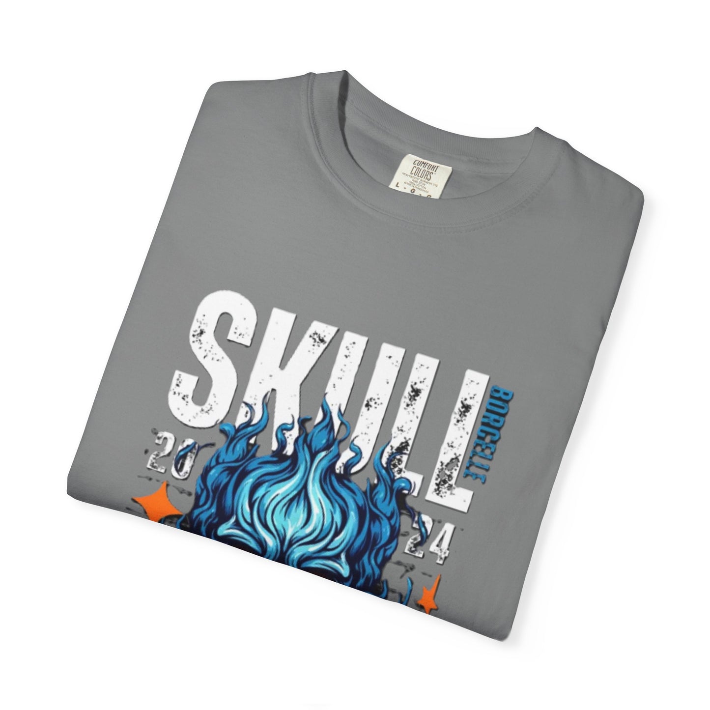 Skull Fire T-Shirt | Edgy Graphic Tee for Casual Wear, Perfect for Halloween, Music Festivals, Gift for Him/Her, Skull Lovers