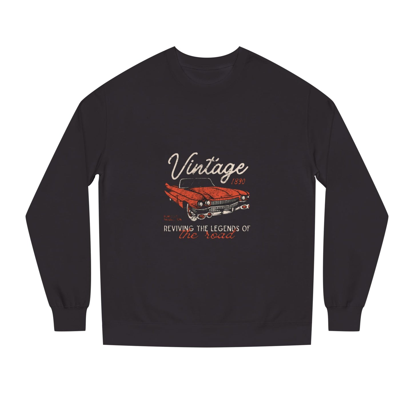 Vintage Car Crew Neck Sweatshirt - Retro Auto Design, Gift for Car Enthusiasts, Classic Car Lover, Vintage Apparel