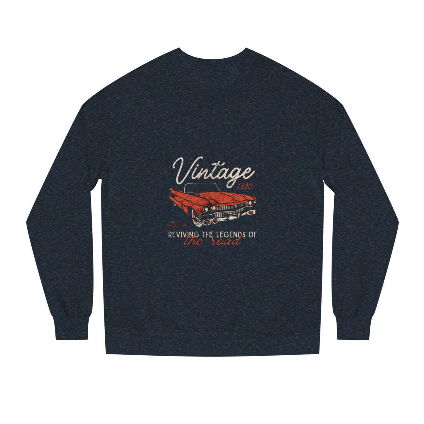 Vintage Car Crew Neck Sweatshirt - Retro Auto Design, Gift for Car Enthusiasts, Classic Car Lover, Vintage Apparel