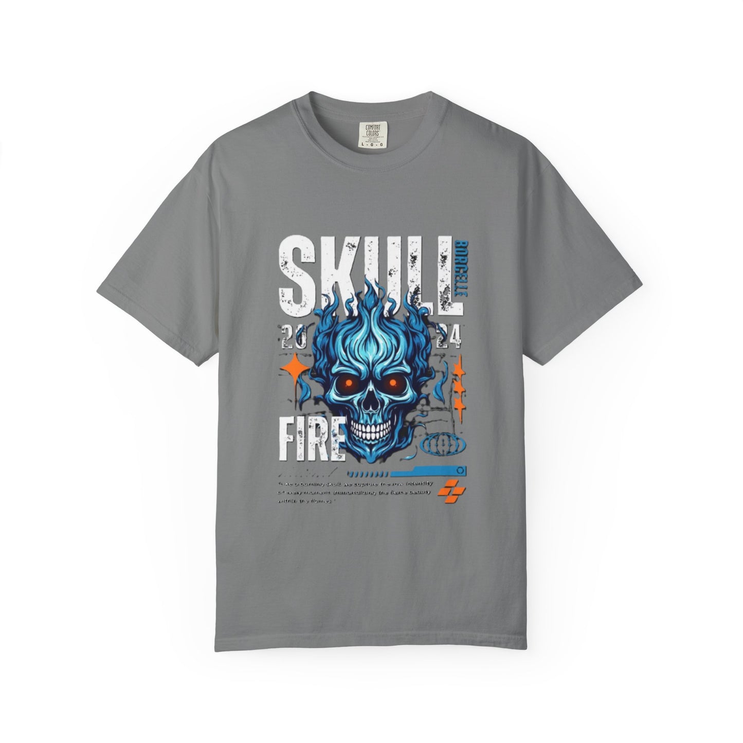 Skull Fire T-Shirt | Edgy Graphic Tee for Casual Wear, Perfect for Halloween, Music Festivals, Gift for Him/Her, Skull Lovers