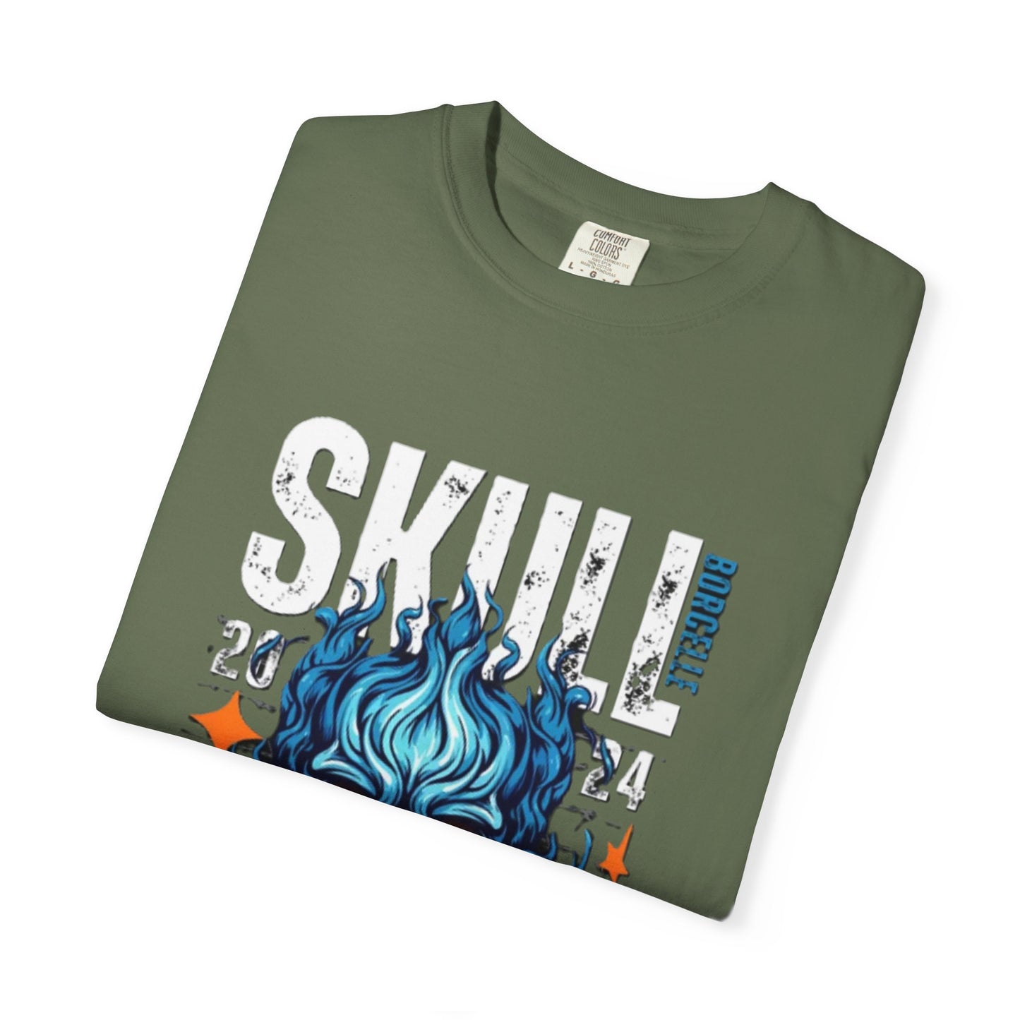 Skull Fire T-Shirt | Edgy Graphic Tee for Casual Wear, Perfect for Halloween, Music Festivals, Gift for Him/Her, Skull Lovers