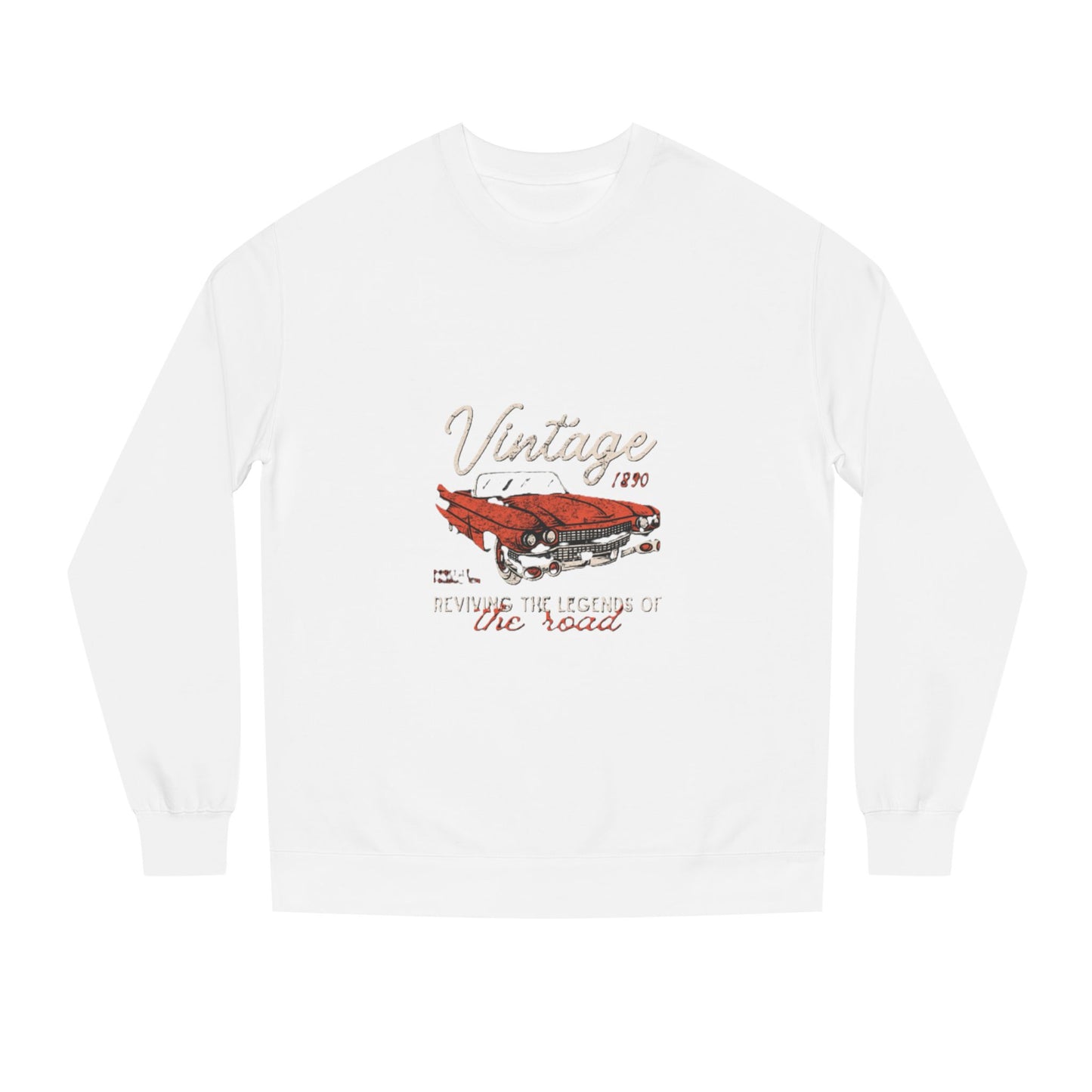 Vintage Car Crew Neck Sweatshirt - Retro Auto Design, Gift for Car Enthusiasts, Classic Car Lover, Vintage Apparel