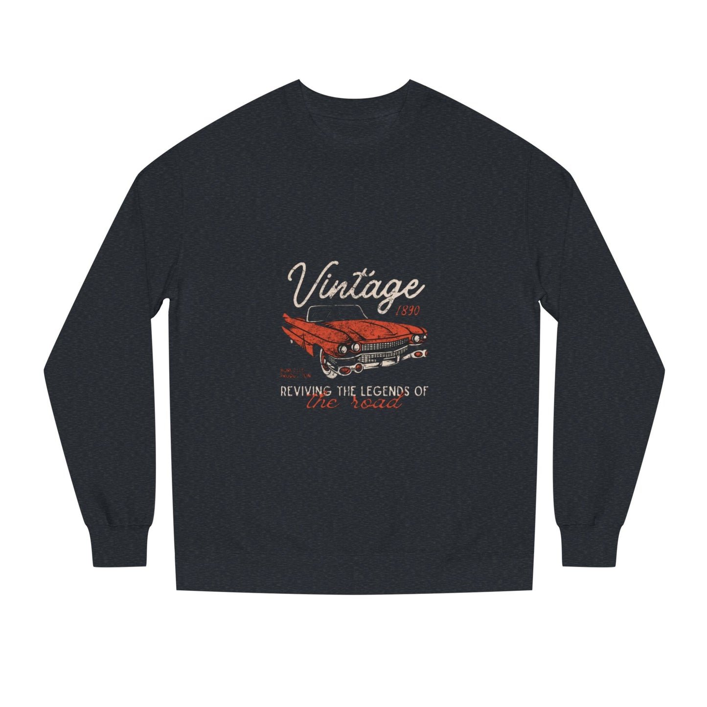 Vintage Car Crew Neck Sweatshirt - Retro Auto Design, Gift for Car Enthusiasts, Classic Car Lover, Vintage Apparel