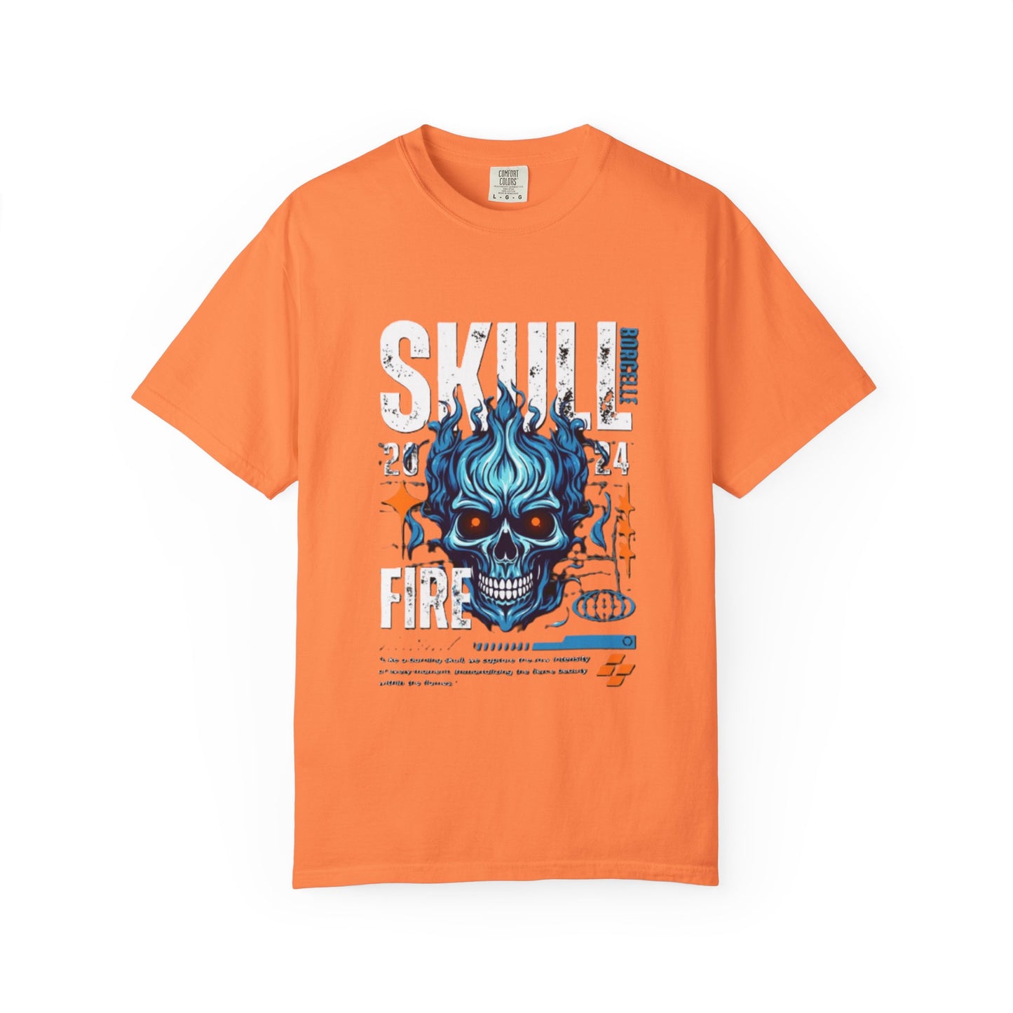 Skull Fire T-Shirt | Edgy Graphic Tee for Casual Wear, Perfect for Halloween, Music Festivals, Gift for Him/Her, Skull Lovers