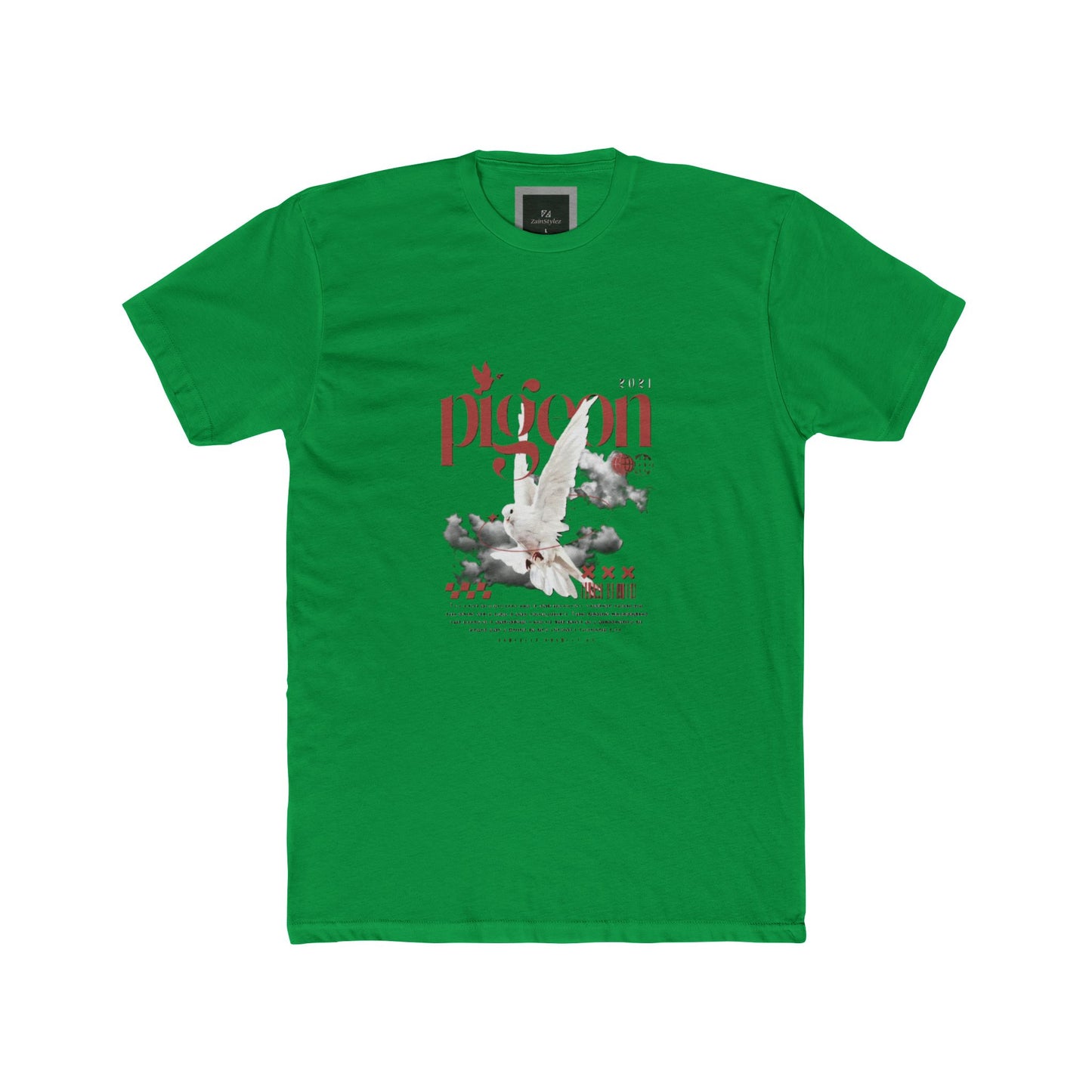 Cotton Tee - Pigeon Graphics Design