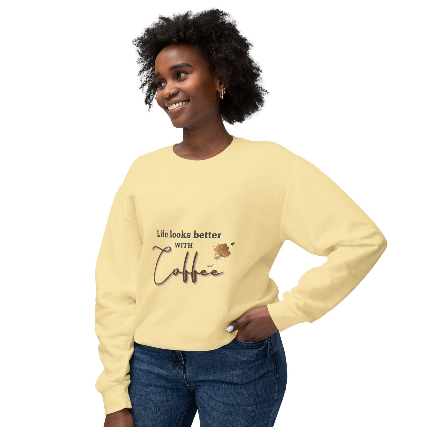 Coffee Lovers Sweatshirt - Cozy Gift for Caffeine Enthusiasts, Ideal for Relaxed Days, Birthdays, and Coffee-Themed Parties