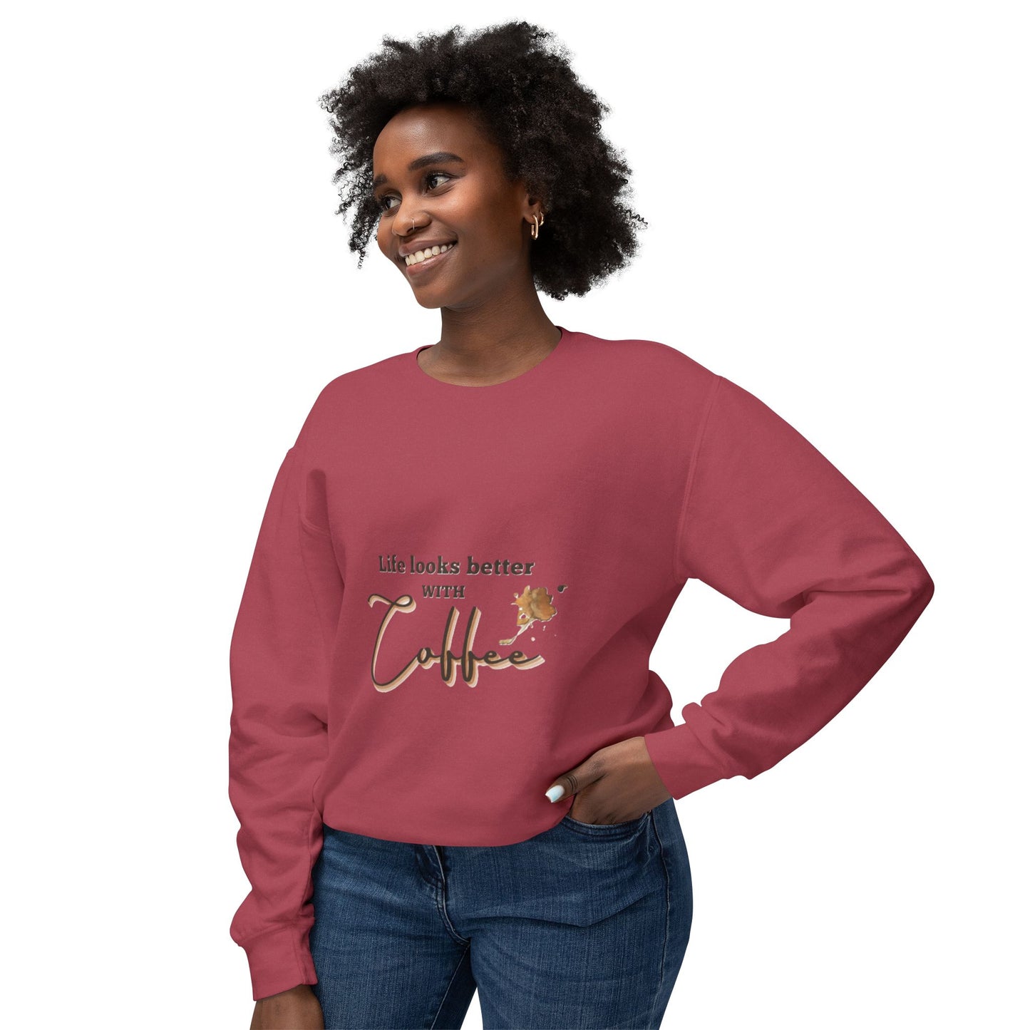 Coffee Lovers Sweatshirt - Cozy Gift for Caffeine Enthusiasts, Ideal for Relaxed Days, Birthdays, and Coffee-Themed Parties