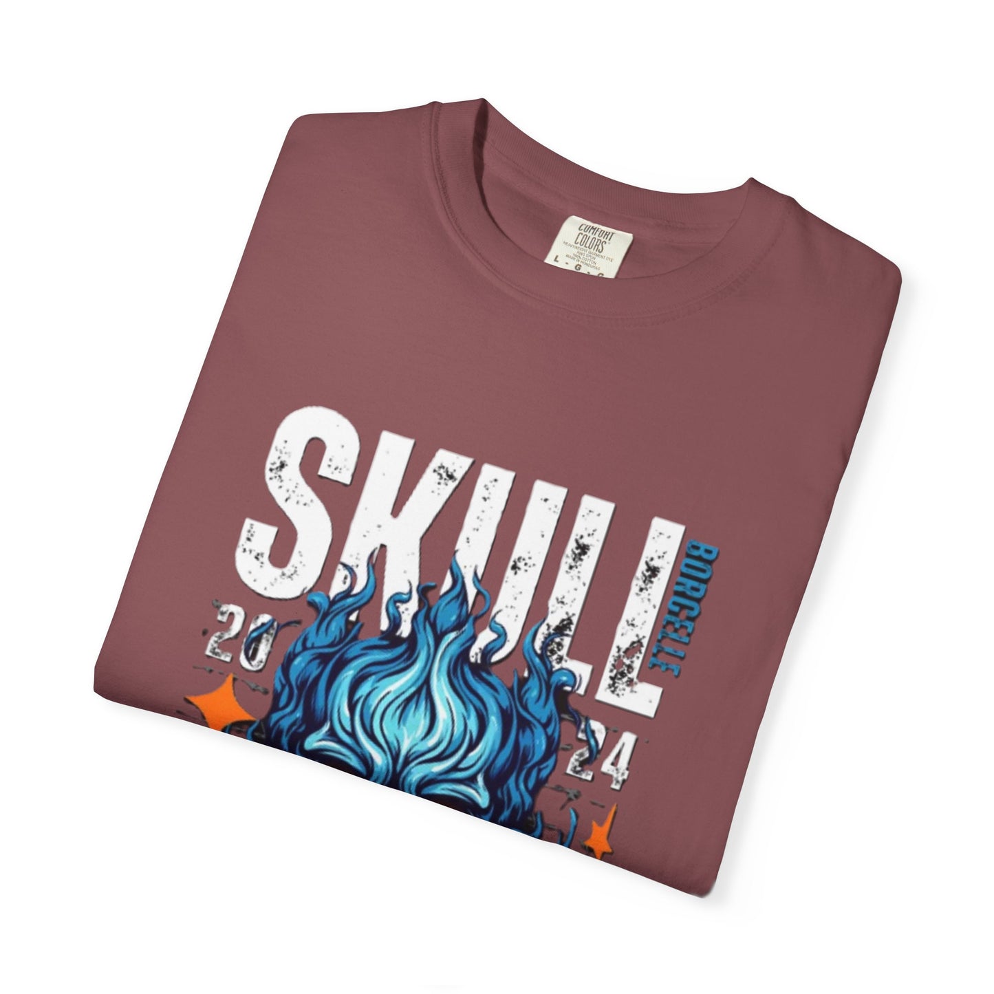 Skull Fire T-Shirt | Edgy Graphic Tee for Casual Wear, Perfect for Halloween, Music Festivals, Gift for Him/Her, Skull Lovers