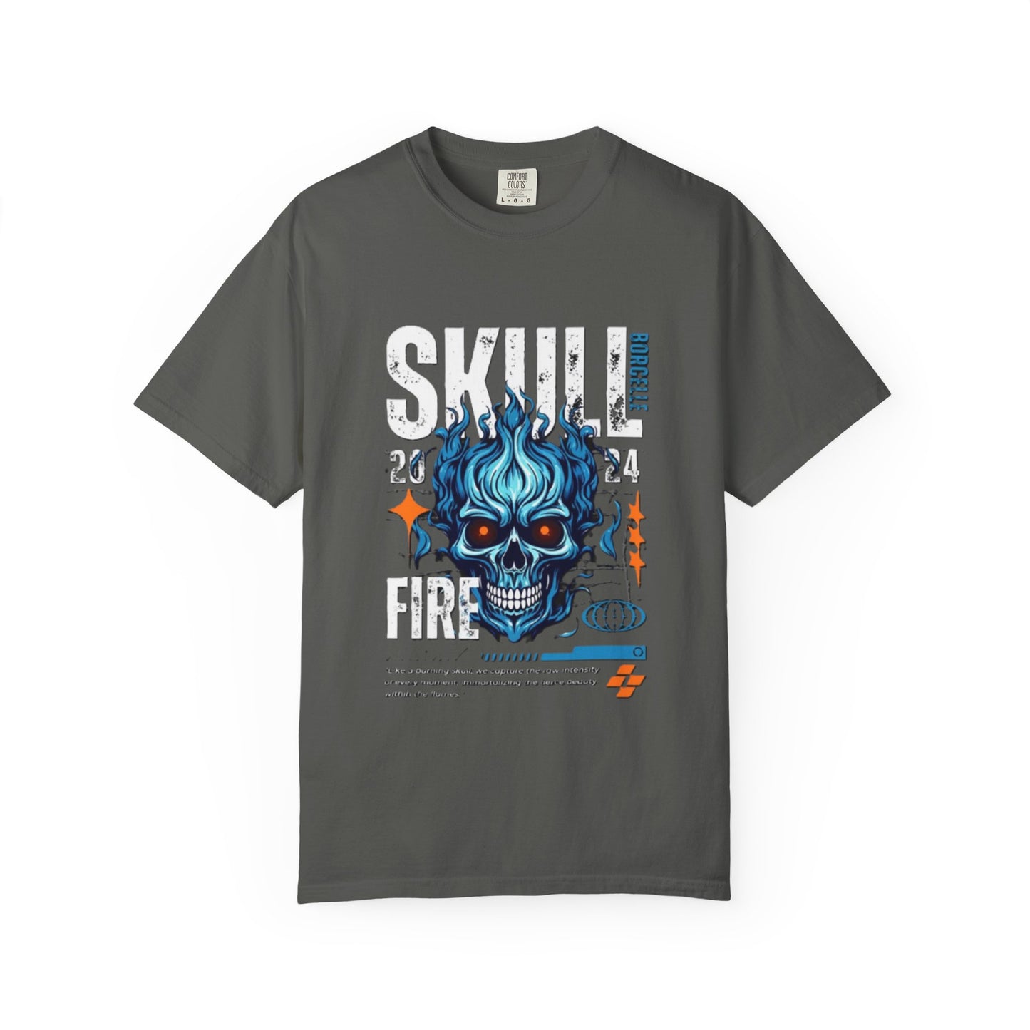 Skull Fire T-Shirt | Edgy Graphic Tee for Casual Wear, Perfect for Halloween, Music Festivals, Gift for Him/Her, Skull Lovers