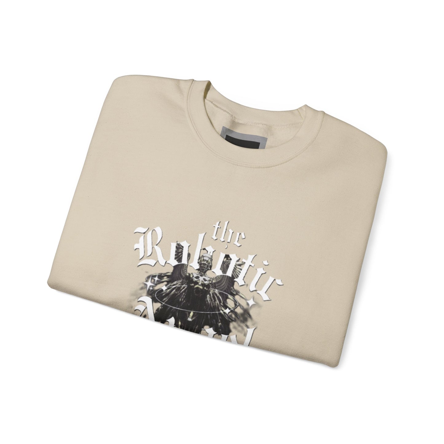 Robotic Angel Sweatshirt, Cozy Crewneck, Unique Graphic Sweatshirt, Perfect Gift, Trendy Streetwear, Perfect for Every Season