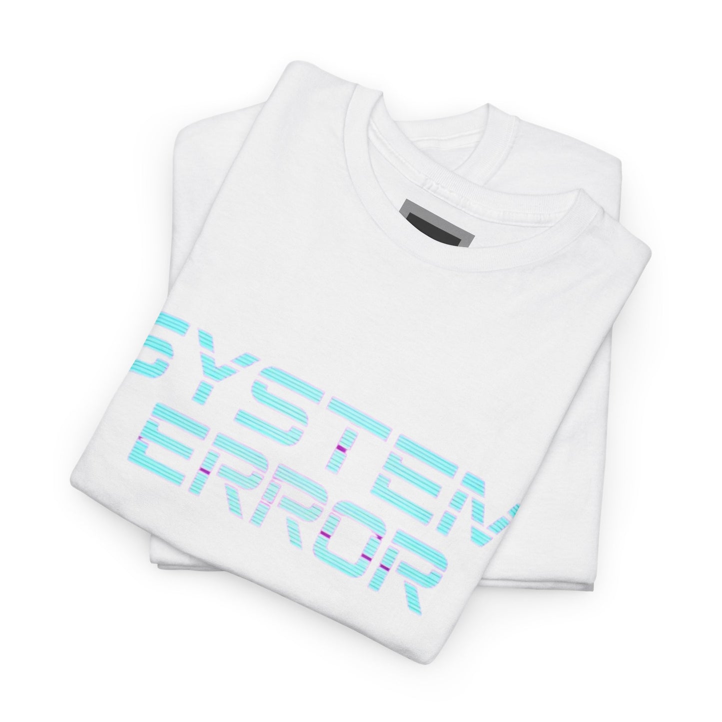 System Error Heavy Cotton Tee, Retro Graphic Shirt, Tech Humor Tee, Casual Everyday Wear, Gift for Geeks, Unique Statement T-Shirt