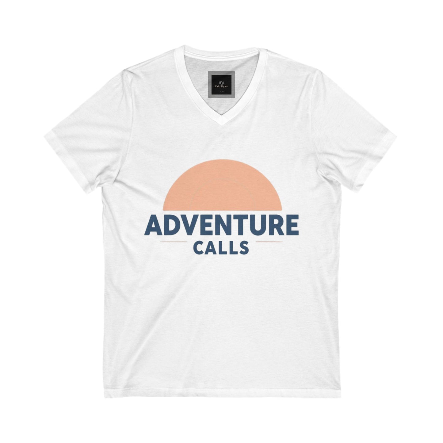 Adventure Calls V-Neck Tee, Adventure Shirt, Casual Summer Top, Gift for Adventurers, Travel T-Shirt, Nature Lover Apparel