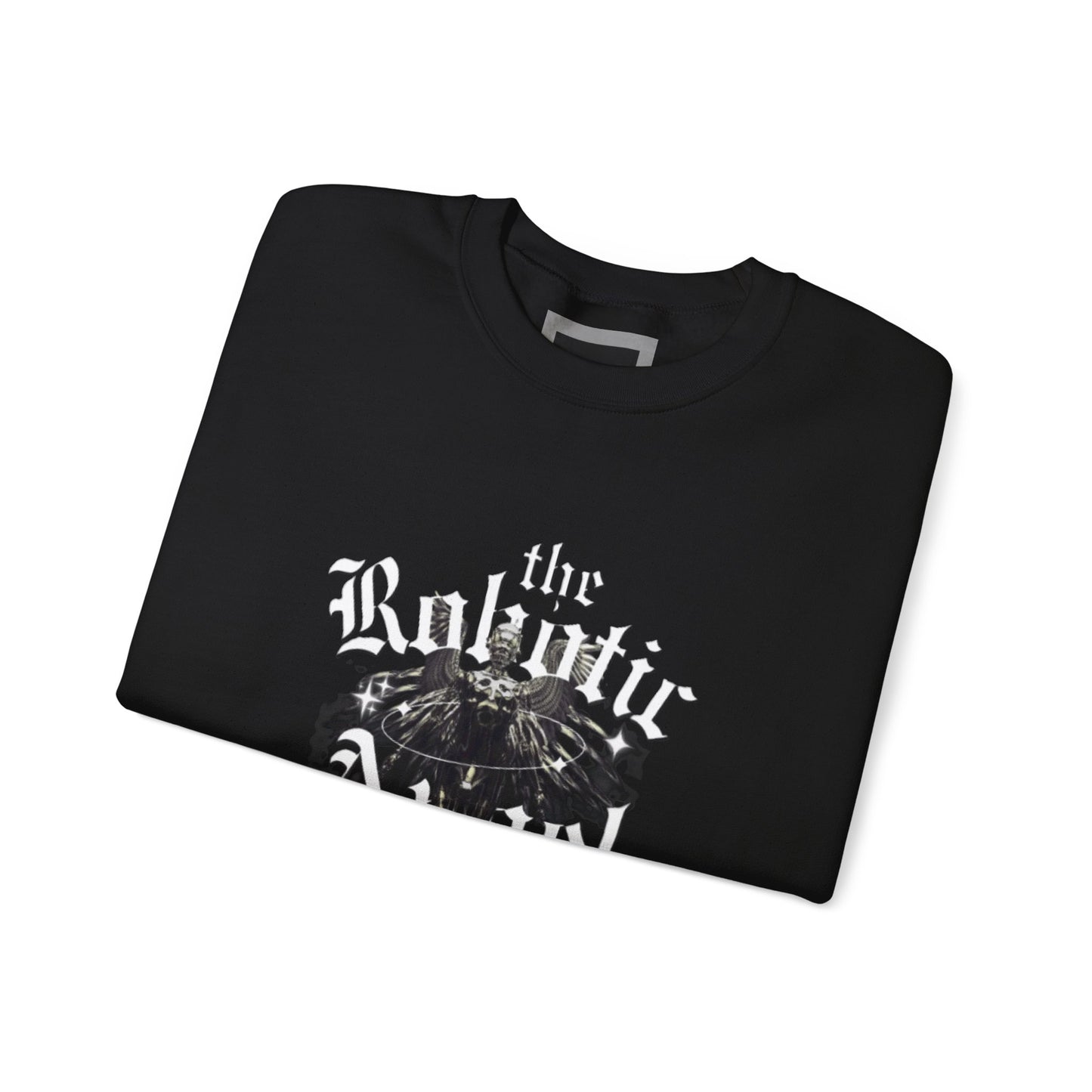 Robotic Angel Sweatshirt, Cozy Crewneck, Unique Graphic Sweatshirt, Perfect Gift, Trendy Streetwear, Perfect for Every Season