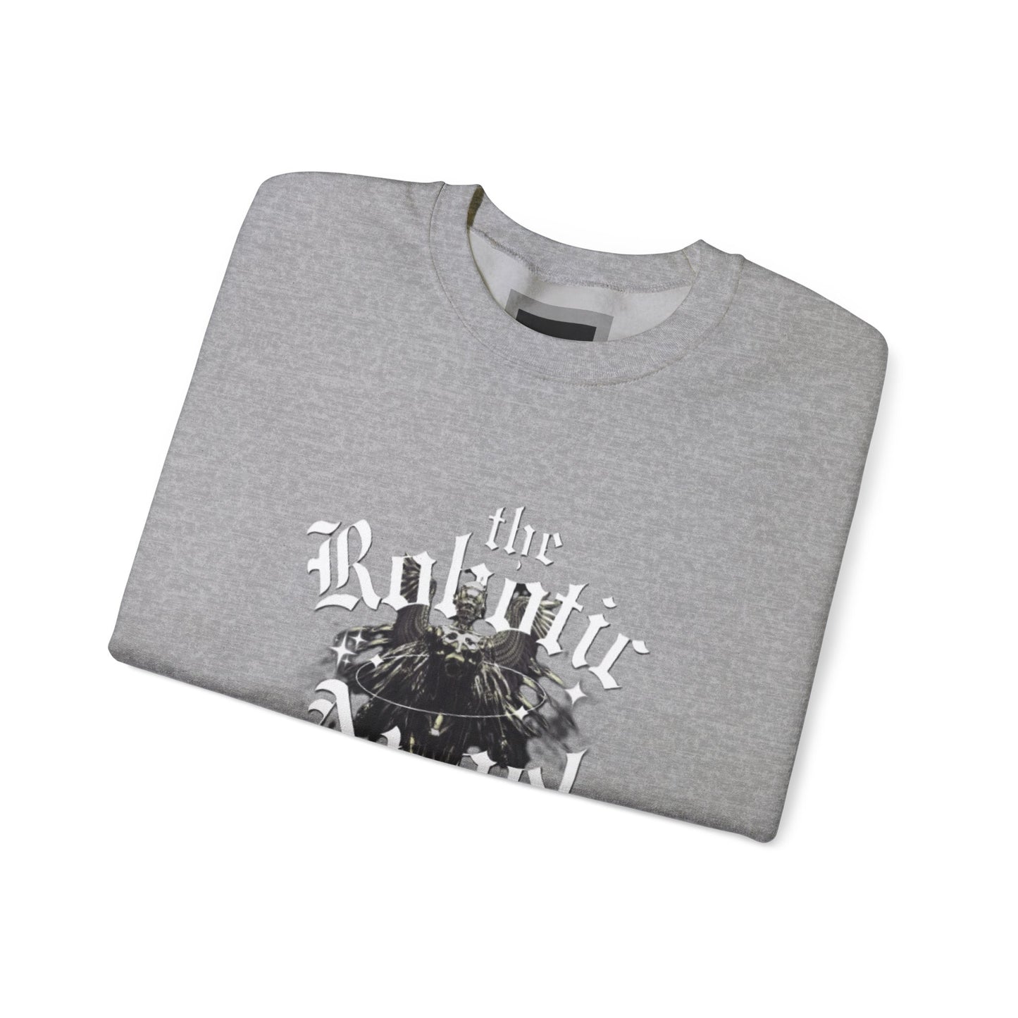 Robotic Angel Sweatshirt, Cozy Crewneck, Unique Graphic Sweatshirt, Perfect Gift, Trendy Streetwear, Perfect for Every Season