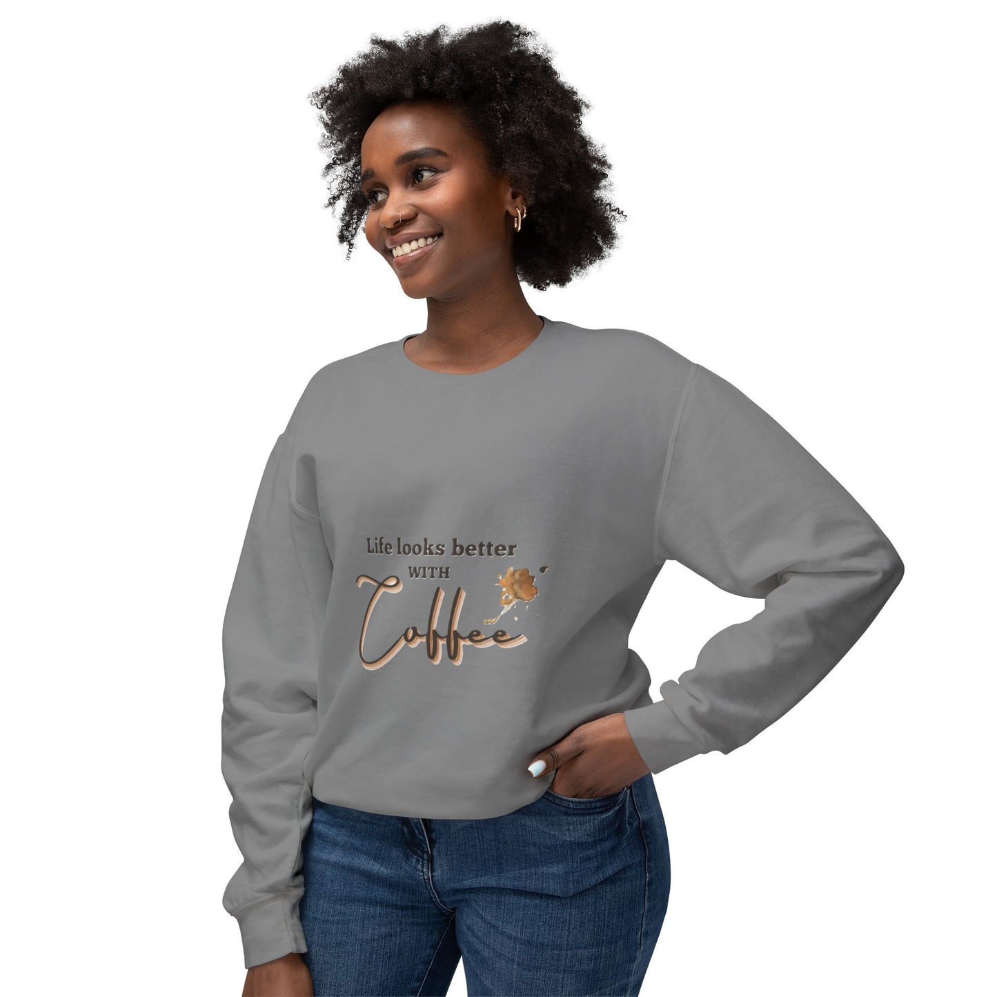 Coffee Lovers Sweatshirt - Cozy Gift for Caffeine Enthusiasts, Ideal for Relaxed Days, Birthdays, and Coffee-Themed Parties