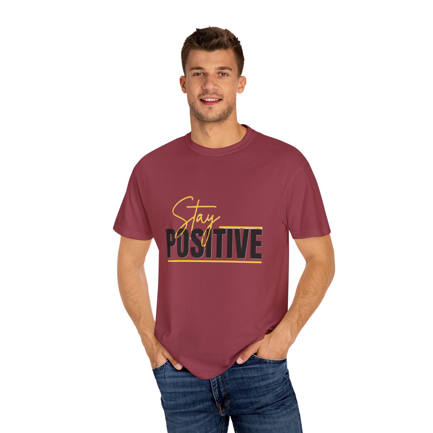 Stay Positive T-Shirt, Motivational Tee, Casual Wear, Gift for Friends, Uplifting Apparel, Everyday Comfort