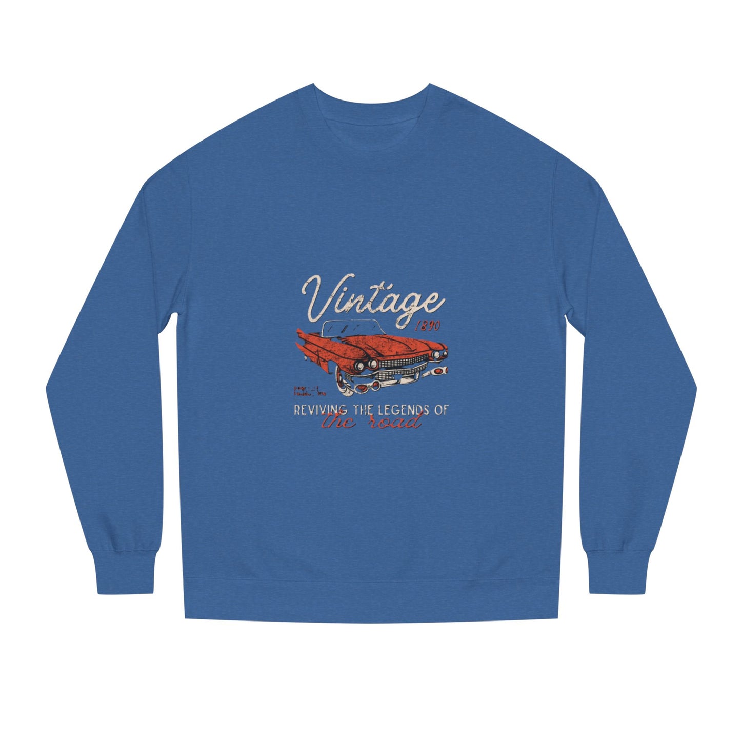 Vintage Car Crew Neck Sweatshirt - Retro Auto Design, Gift for Car Enthusiasts, Classic Car Lover, Vintage Apparel