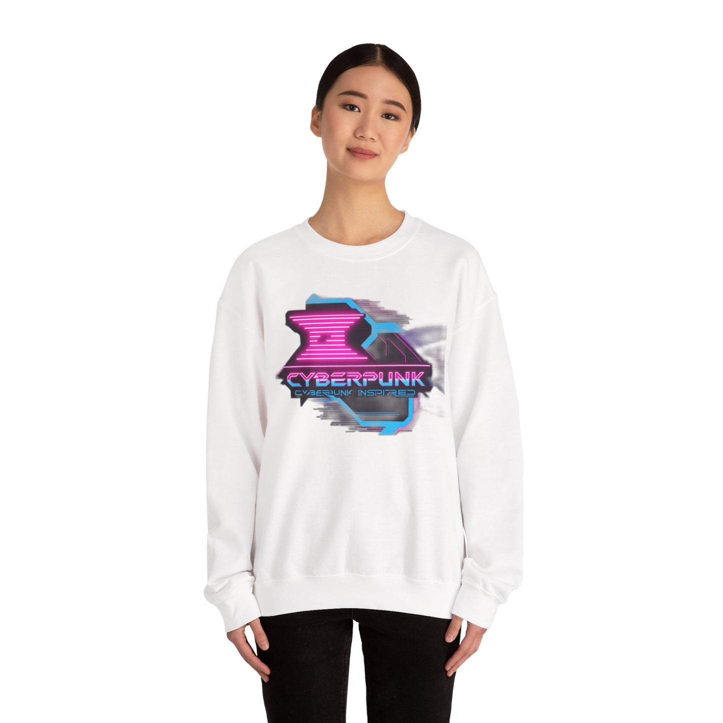 Futuristic Cyberpunk Sweatshirt,Crewneck, Streetwear, Gift for Tech Enthusiasts, Cozy Apparel