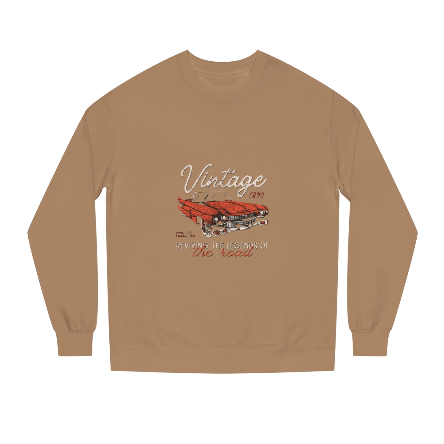 Vintage Car Crew Neck Sweatshirt - Retro Auto Design, Gift for Car Enthusiasts, Classic Car Lover, Vintage Apparel