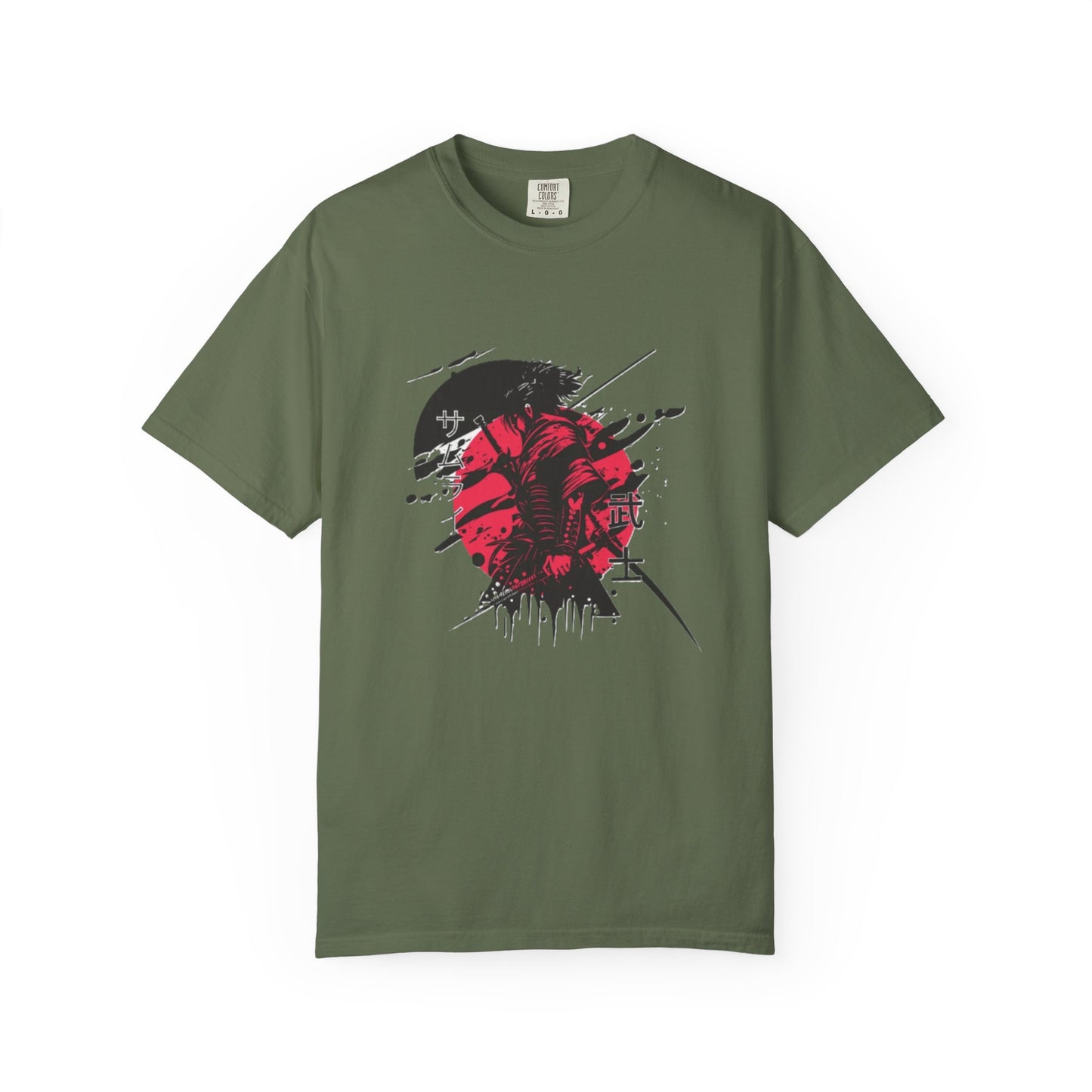 Garment-Dyed Graphic Tee, Artistic Casual Wear for Nature Lovers, Cool Summer Tee, Unique Gift for Art Enthusiasts, Streetwear