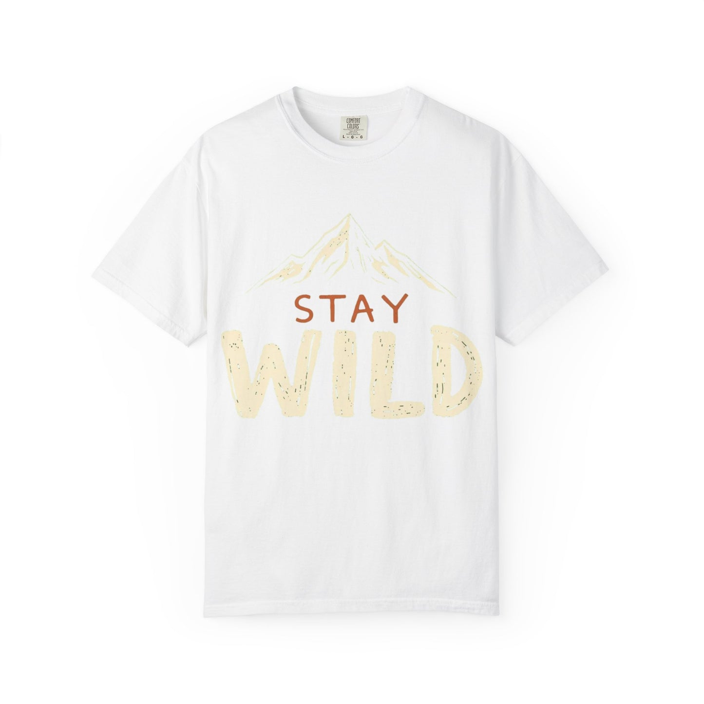 Stay Wild Garment-Dyed T-Shirt, Adventure Tee, Nature Lover Gift, Outdoor Apparel, Casual Wear, Travel Shirt