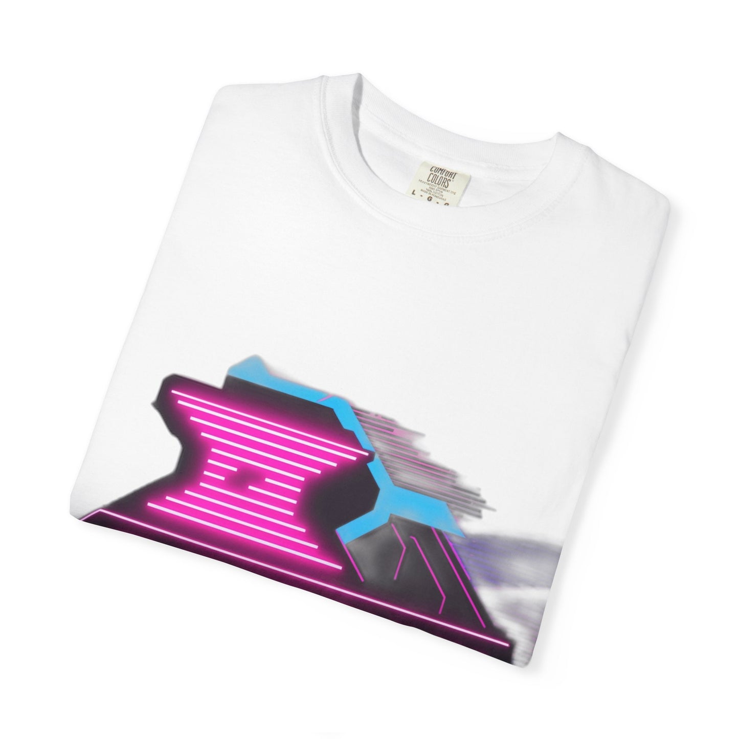 Cyberpunk Garment-Dyed T-shirt, Futuristic Graphic Tee, Casual Wear, Streetwear, Gift for Tech Lovers, Retro Inspired Fashion