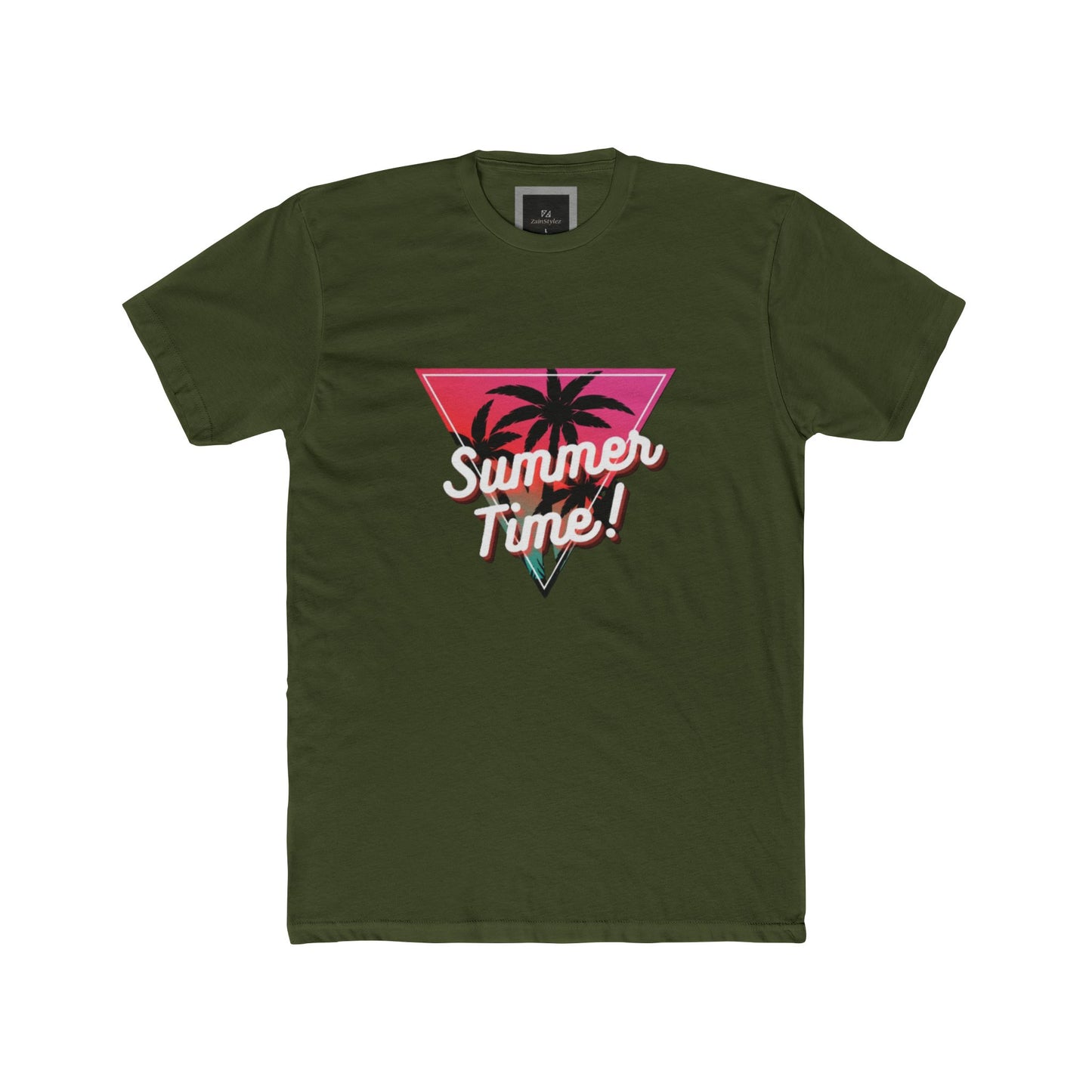 Summer Time Cotton Crew Tee