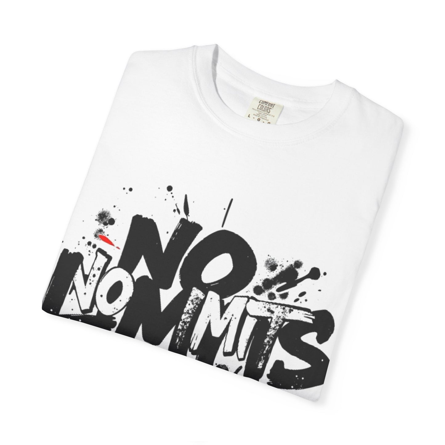 No Limits Garment-Dyed T-Shirt | Bold Graphic Tee for Everyday Wear, Streetwear, Gift for Him/Her, Casual Style