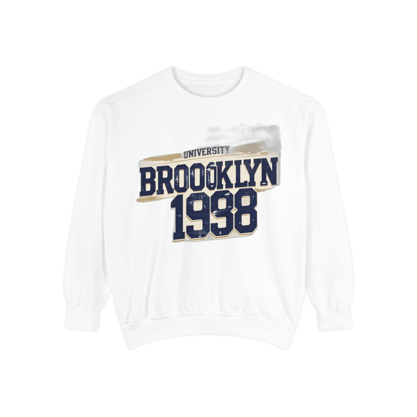 Brooklyn University Vintage Sweat Shirt, Casual Wear, College Apparel, Retro Style