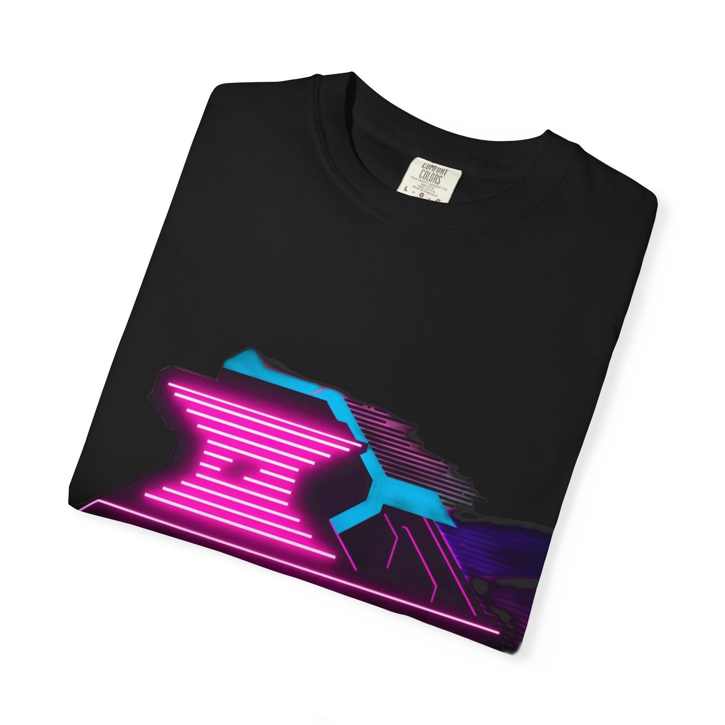 Cyberpunk Garment-Dyed T-shirt, Futuristic Graphic Tee, Casual Wear, Streetwear, Gift for Tech Lovers, Retro Inspired Fashion