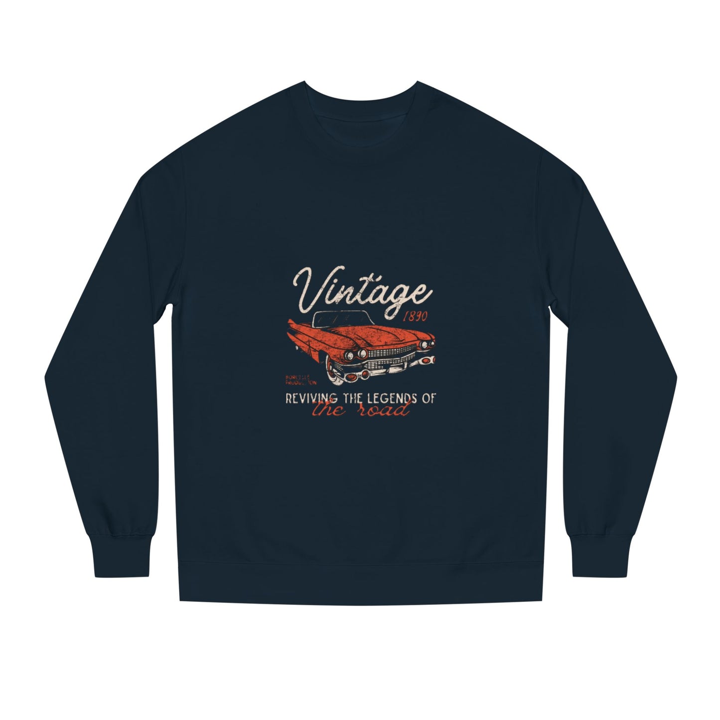 Vintage Car Crew Neck Sweatshirt - Retro Auto Design, Gift for Car Enthusiasts, Classic Car Lover, Vintage Apparel