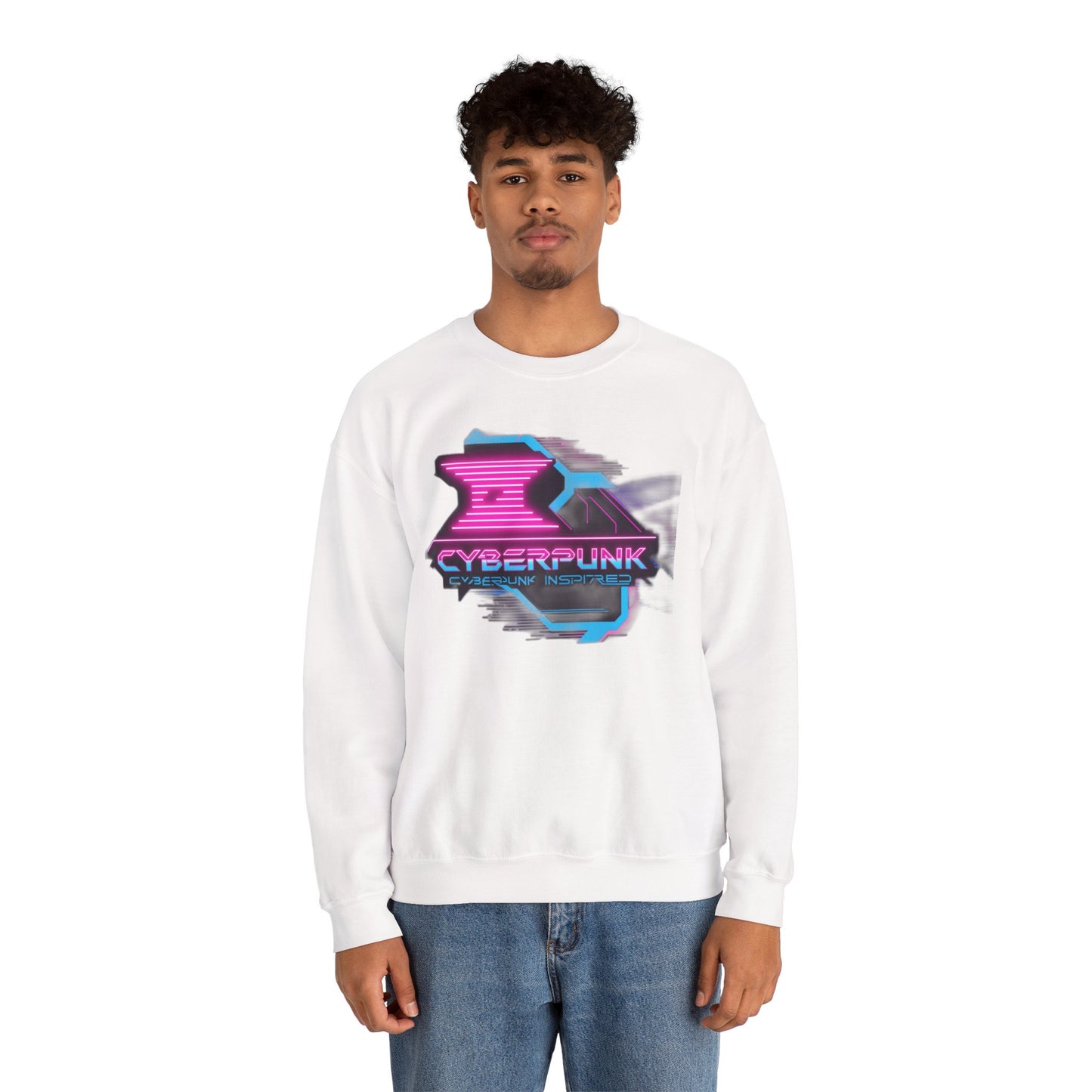 Futuristic Cyberpunk Sweatshirt,Crewneck, Streetwear, Gift for Tech Enthusiasts, Cozy Apparel