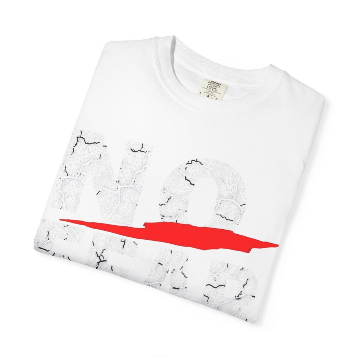 Garment-Dyed T-Shirt with Bold Red Design - Casual Streetwear, Graphic Tee, Everyday Wear, Gift for Him/Her, Artsy Vibes