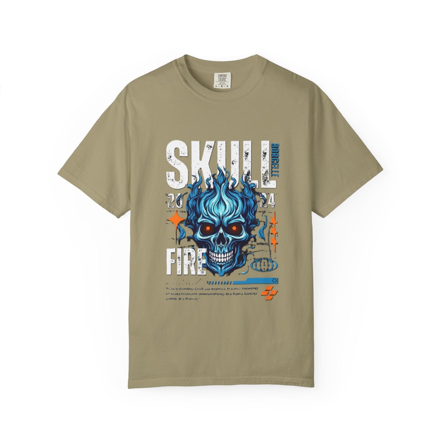 Skull Fire T-Shirt | Edgy Graphic Tee for Casual Wear, Perfect for Halloween, Music Festivals, Gift for Him/Her, Skull Lovers