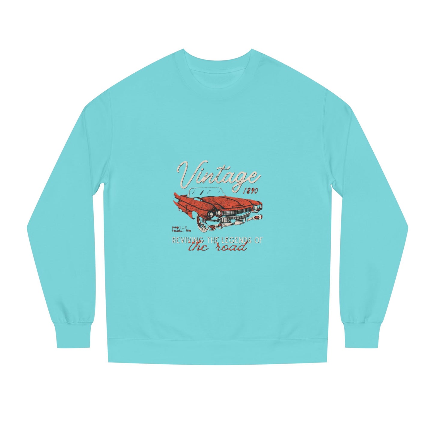 Vintage Car Crew Neck Sweatshirt - Retro Auto Design, Gift for Car Enthusiasts, Classic Car Lover, Vintage Apparel