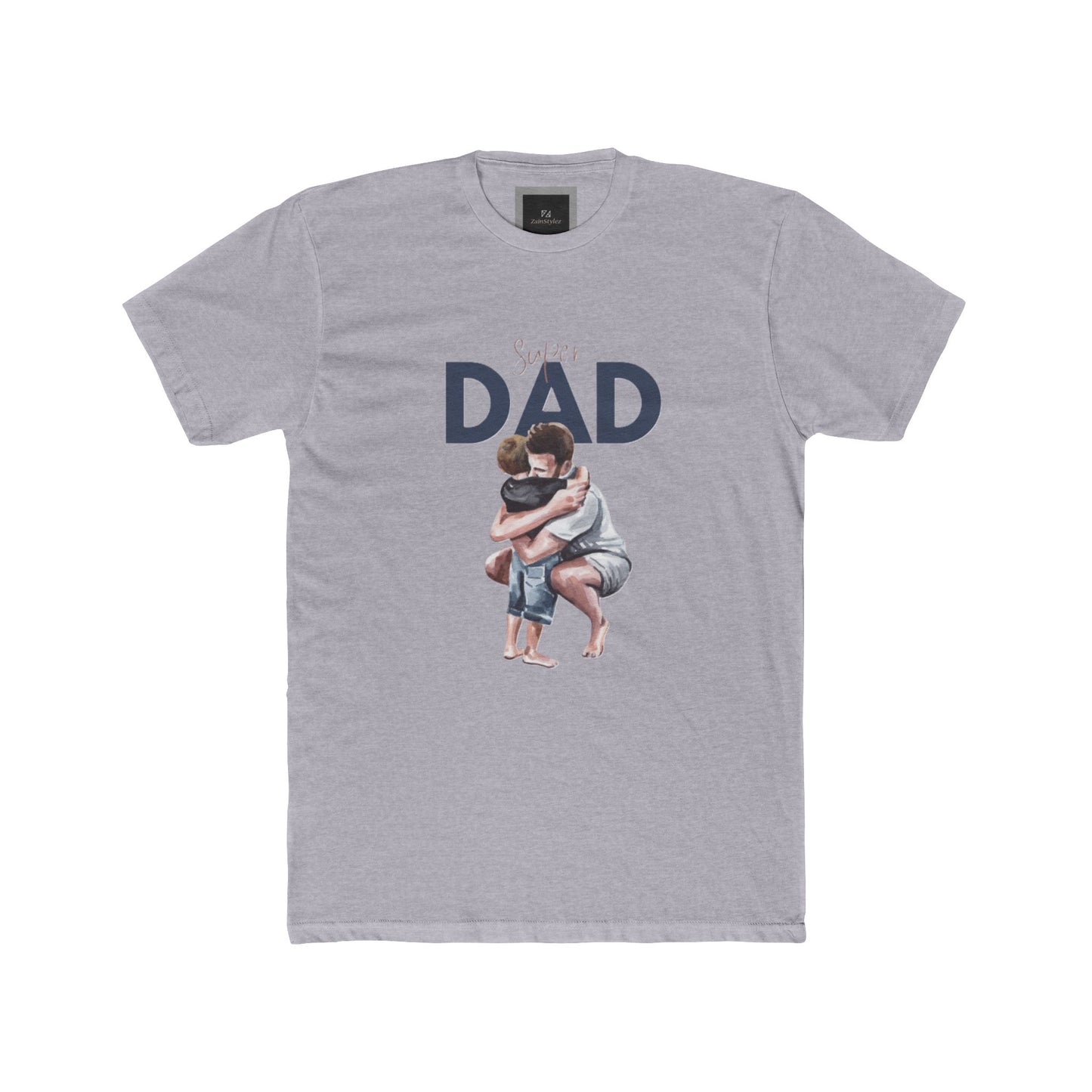 Super Dad Cotton Crew Tee - Father's Day Gift, Family T-Shirt, Gift for Dad, Casual Wear, Parent Shirt