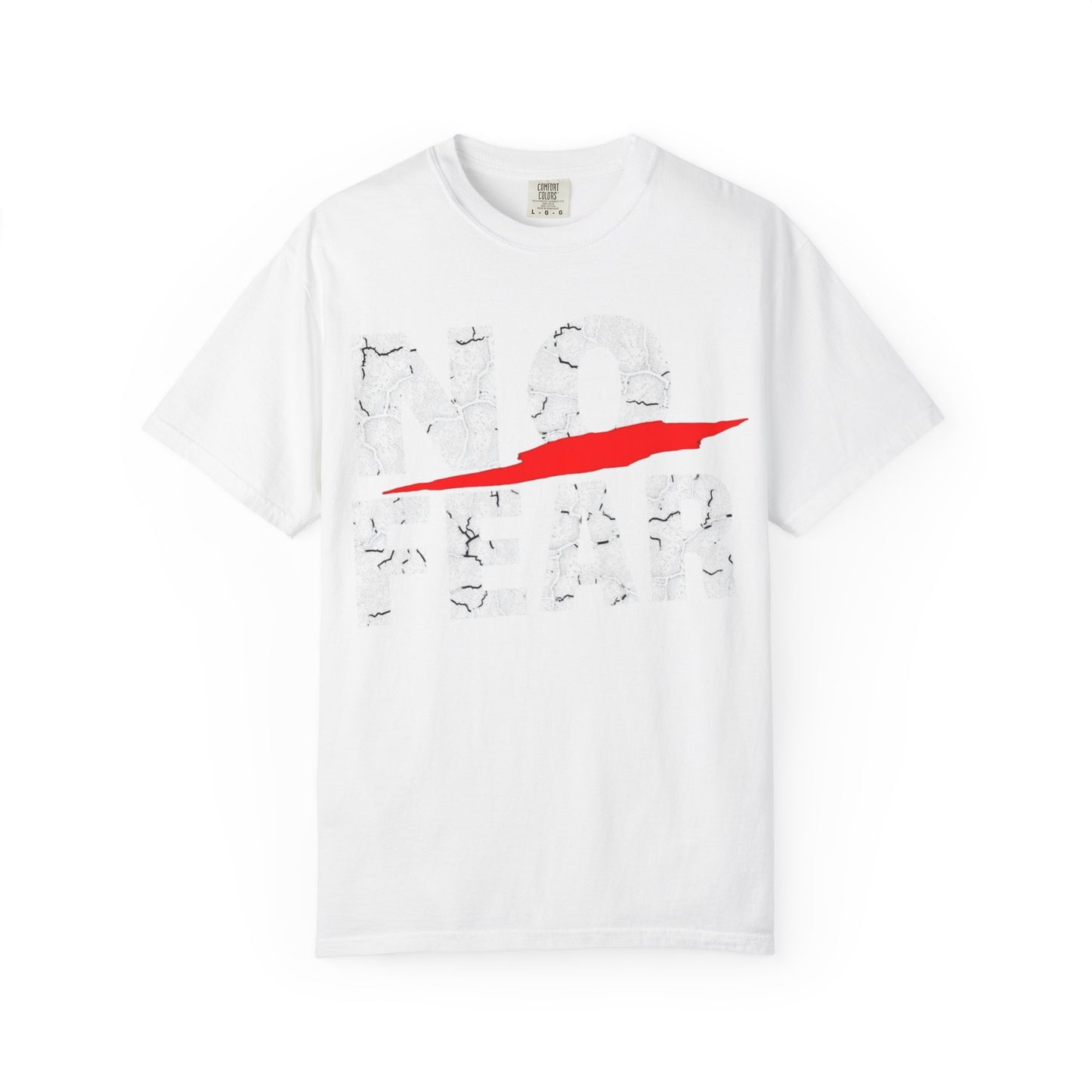 Garment-Dyed T-Shirt with Bold Red Design - Casual Streetwear, Graphic Tee, Everyday Wear, Gift for Him/Her, Artsy Vibes