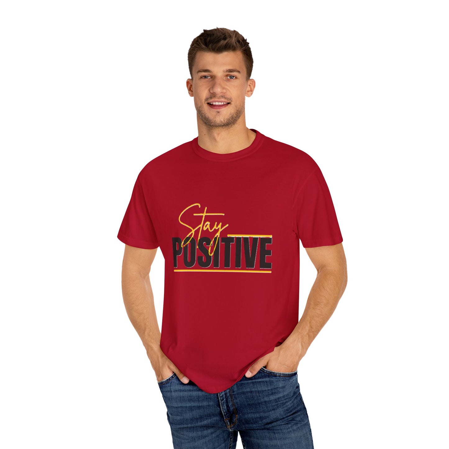 Stay Positive T-Shirt, Motivational Tee, Casual Wear, Gift for Friends, Uplifting Apparel, Everyday Comfort