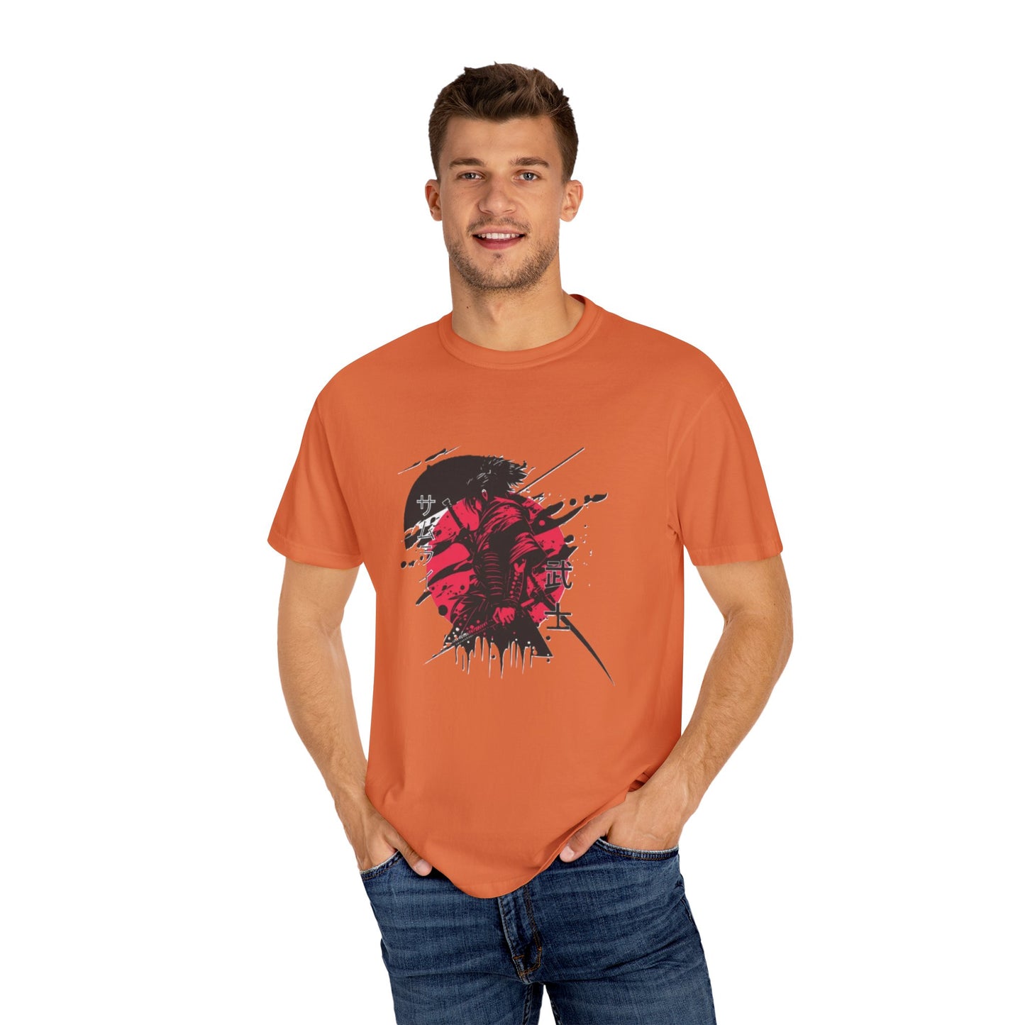 Garment-Dyed Graphic Tee, Artistic Casual Wear for Nature Lovers, Cool Summer Tee, Unique Gift for Art Enthusiasts, Streetwear