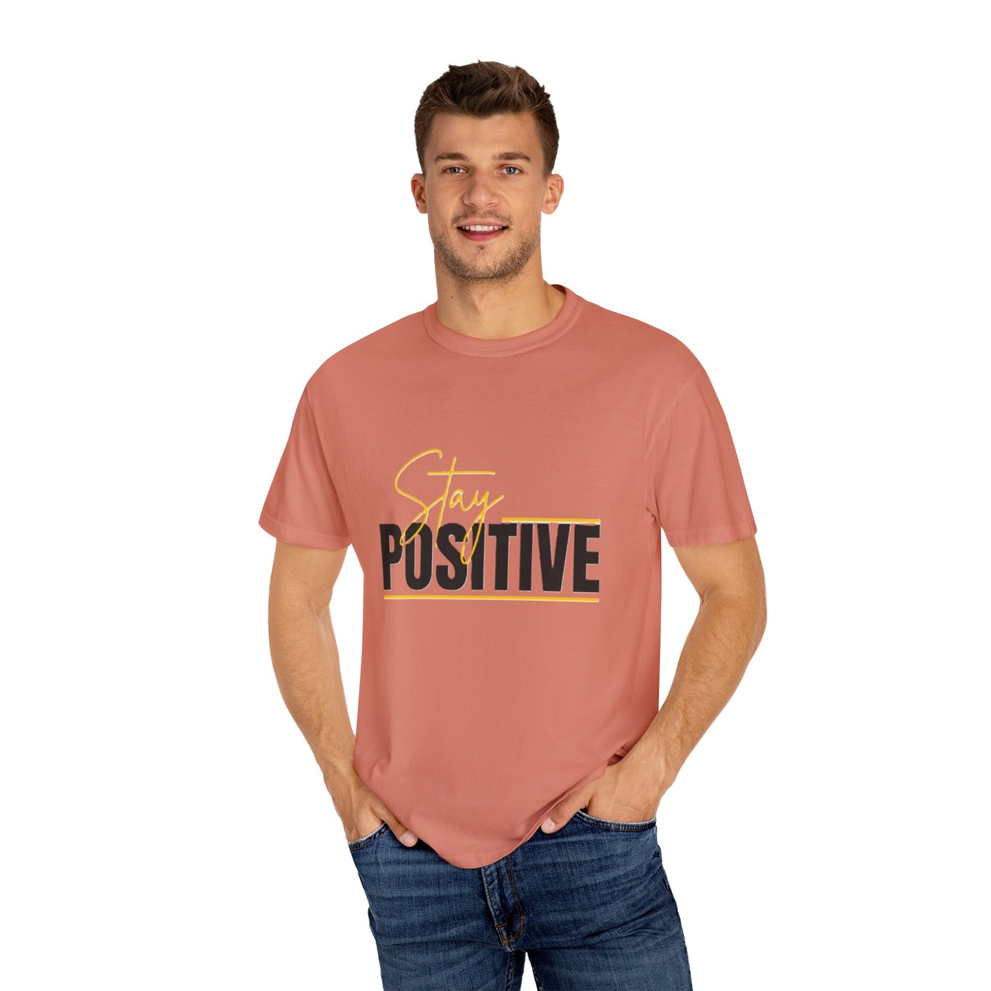 Stay Positive T-Shirt, Motivational Tee, Casual Wear, Gift for Friends, Uplifting Apparel, Everyday Comfort