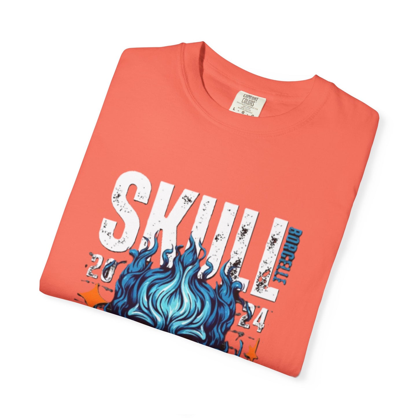 Skull Fire T-Shirt | Edgy Graphic Tee for Casual Wear, Perfect for Halloween, Music Festivals, Gift for Him/Her, Skull Lovers