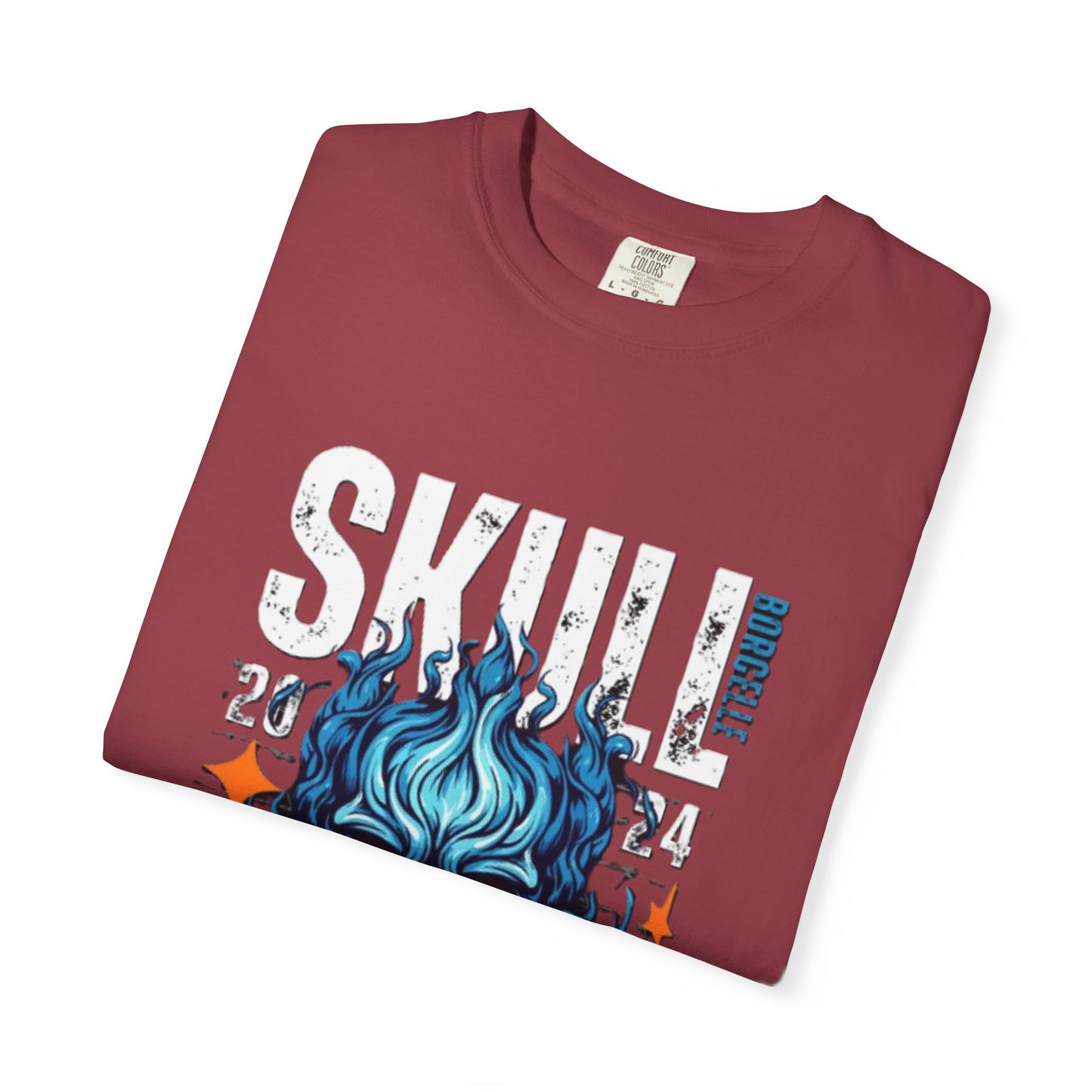 Skull Fire T-Shirt | Edgy Graphic Tee for Casual Wear, Perfect for Halloween, Music Festivals, Gift for Him/Her, Skull Lovers