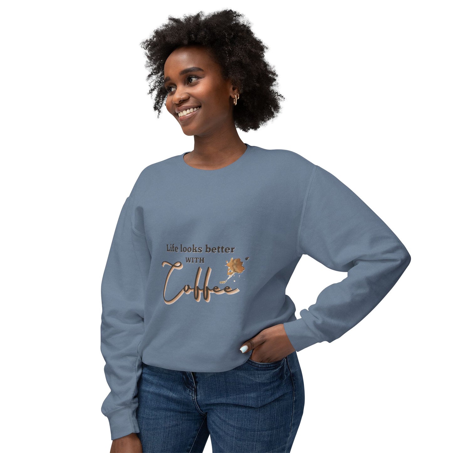 Coffee Lovers Sweatshirt - Cozy Gift for Caffeine Enthusiasts, Ideal for Relaxed Days, Birthdays, and Coffee-Themed Parties