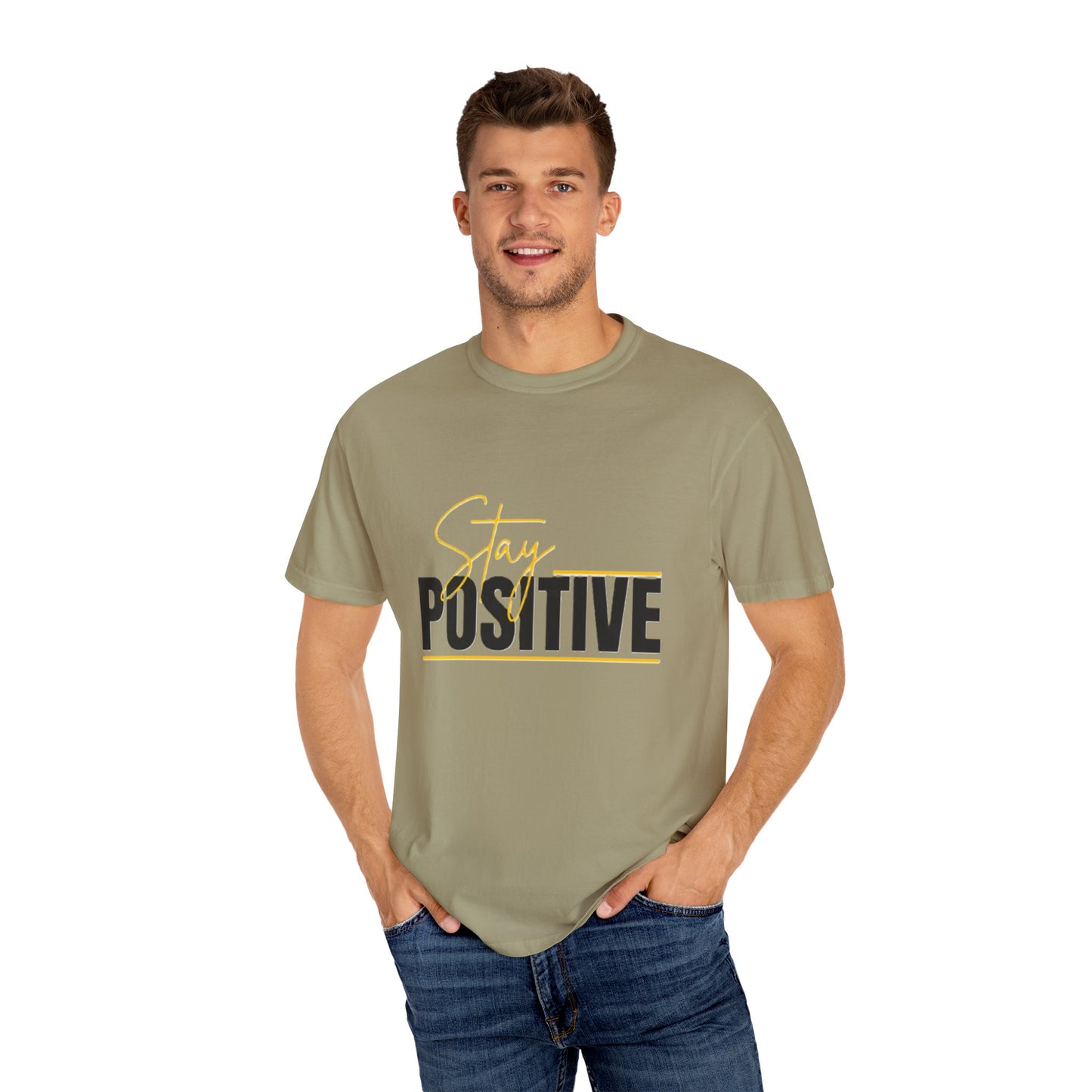 Stay Positive T-Shirt, Motivational Tee, Casual Wear, Gift for Friends, Uplifting Apparel, Everyday Comfort