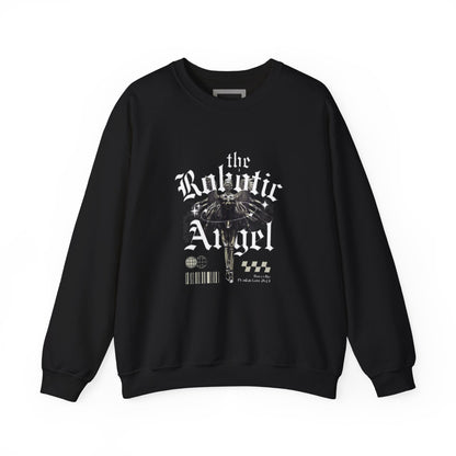 Robotic Angel Sweatshirt, Cozy Crewneck, Unique Graphic Sweatshirt, Perfect Gift, Trendy Streetwear, Perfect for Every Season